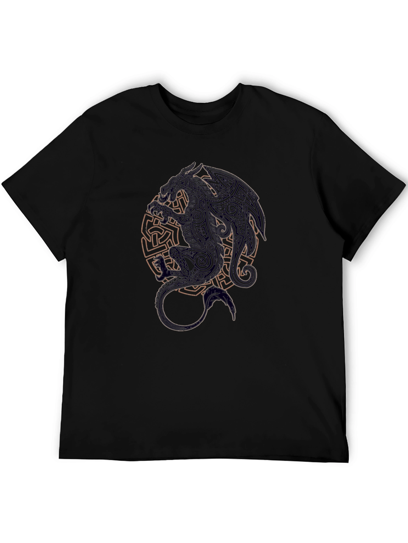 Celtic Dragon Graphic Black T-Shirt