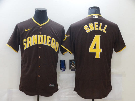 Men's San Diego Padres Wil Myers #4 Brown Player Stitched Jerseys