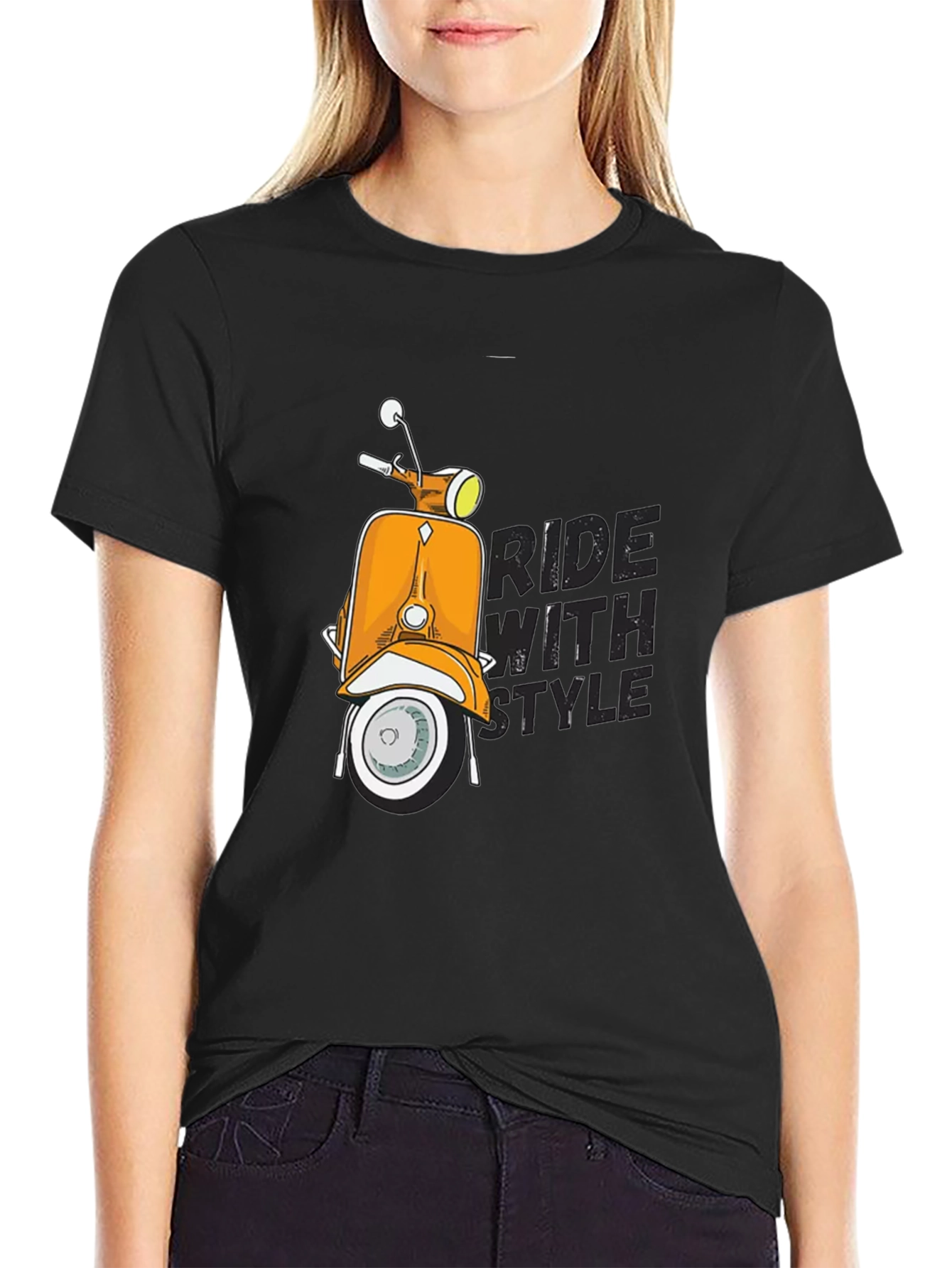 Ride With Style Scooter Graphic T-Shirt