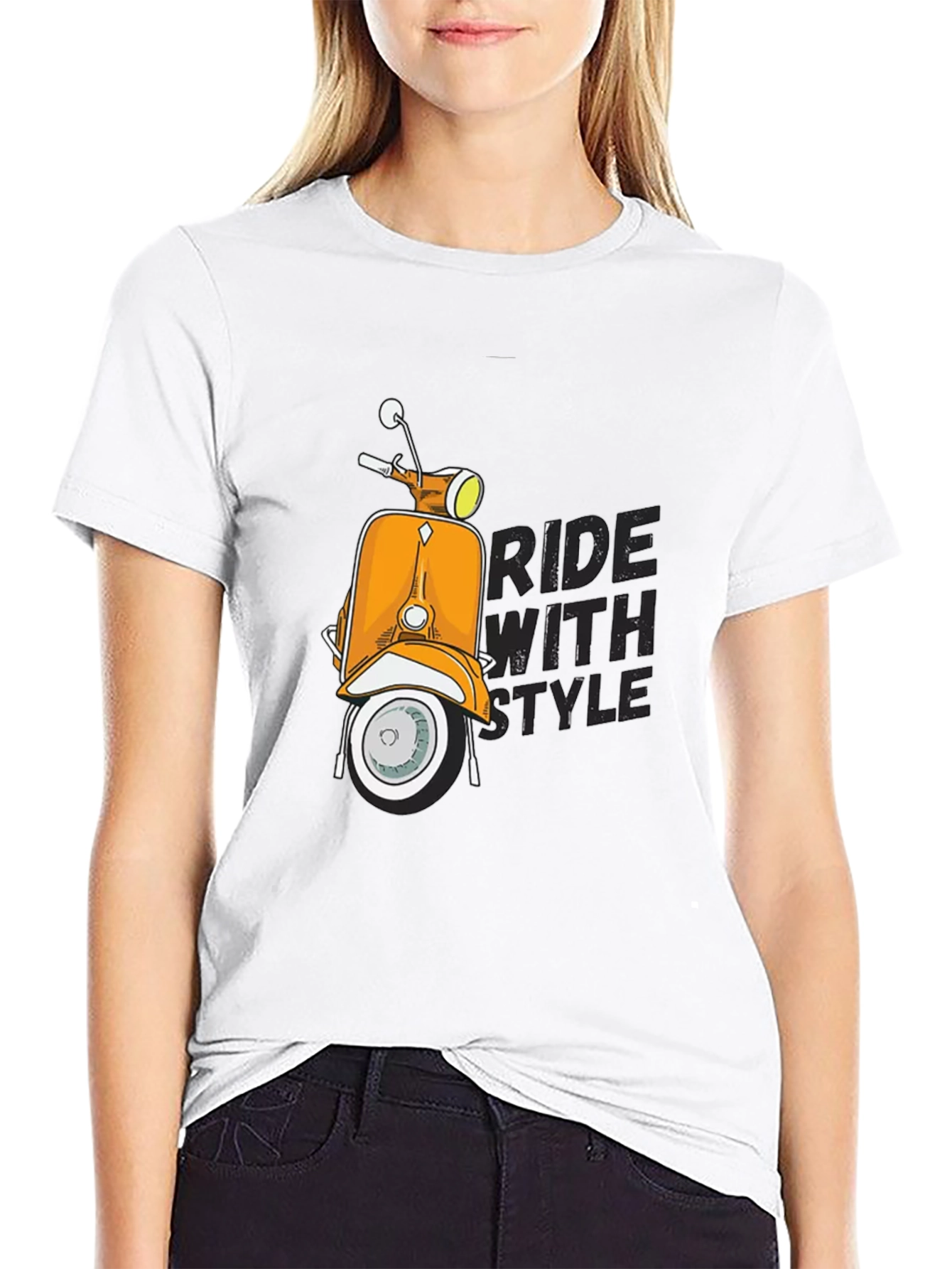 Ride With Style Scooter Graphic T-Shirt