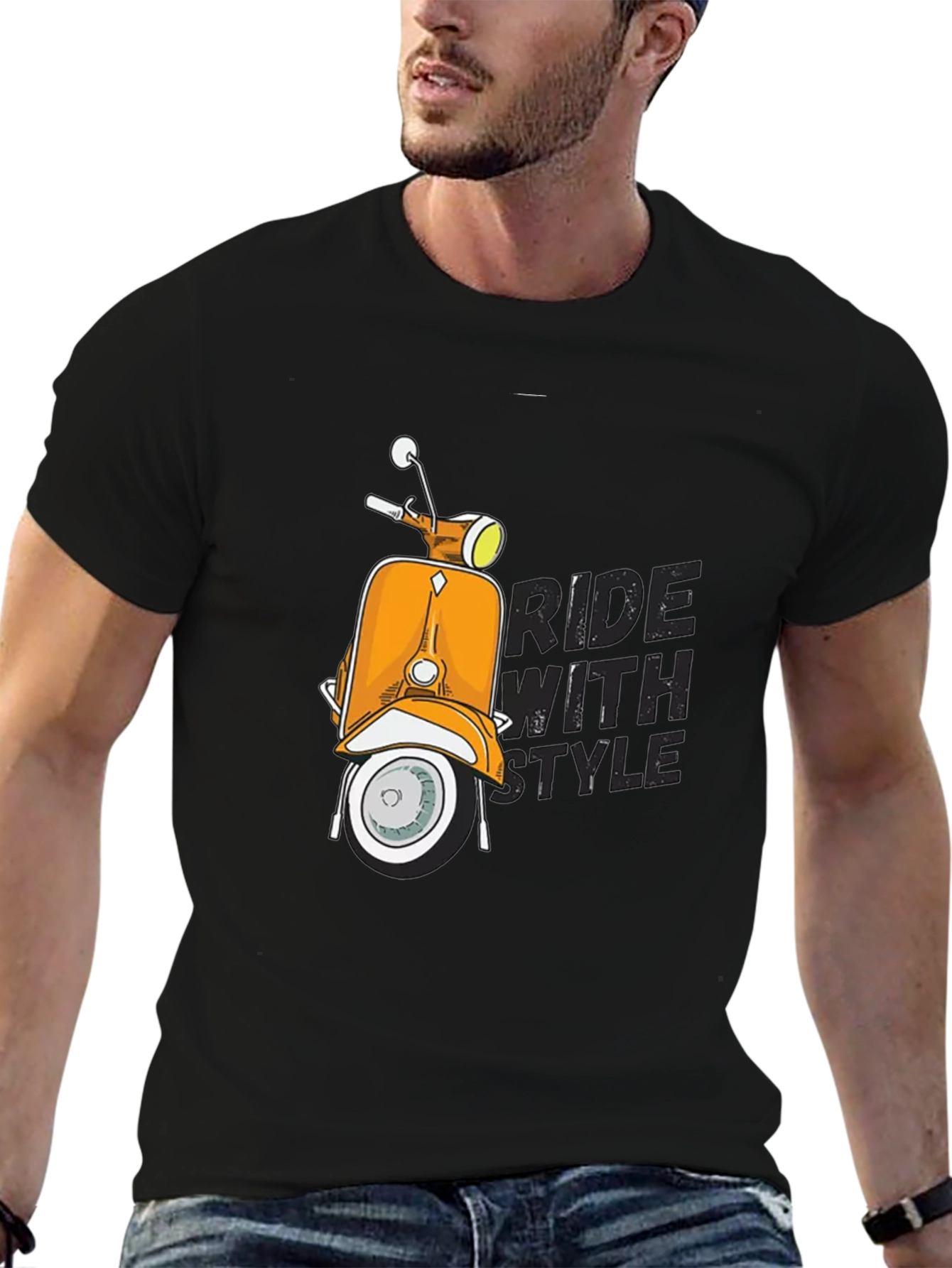 Ride With Style Scooter Graphic T-Shirt