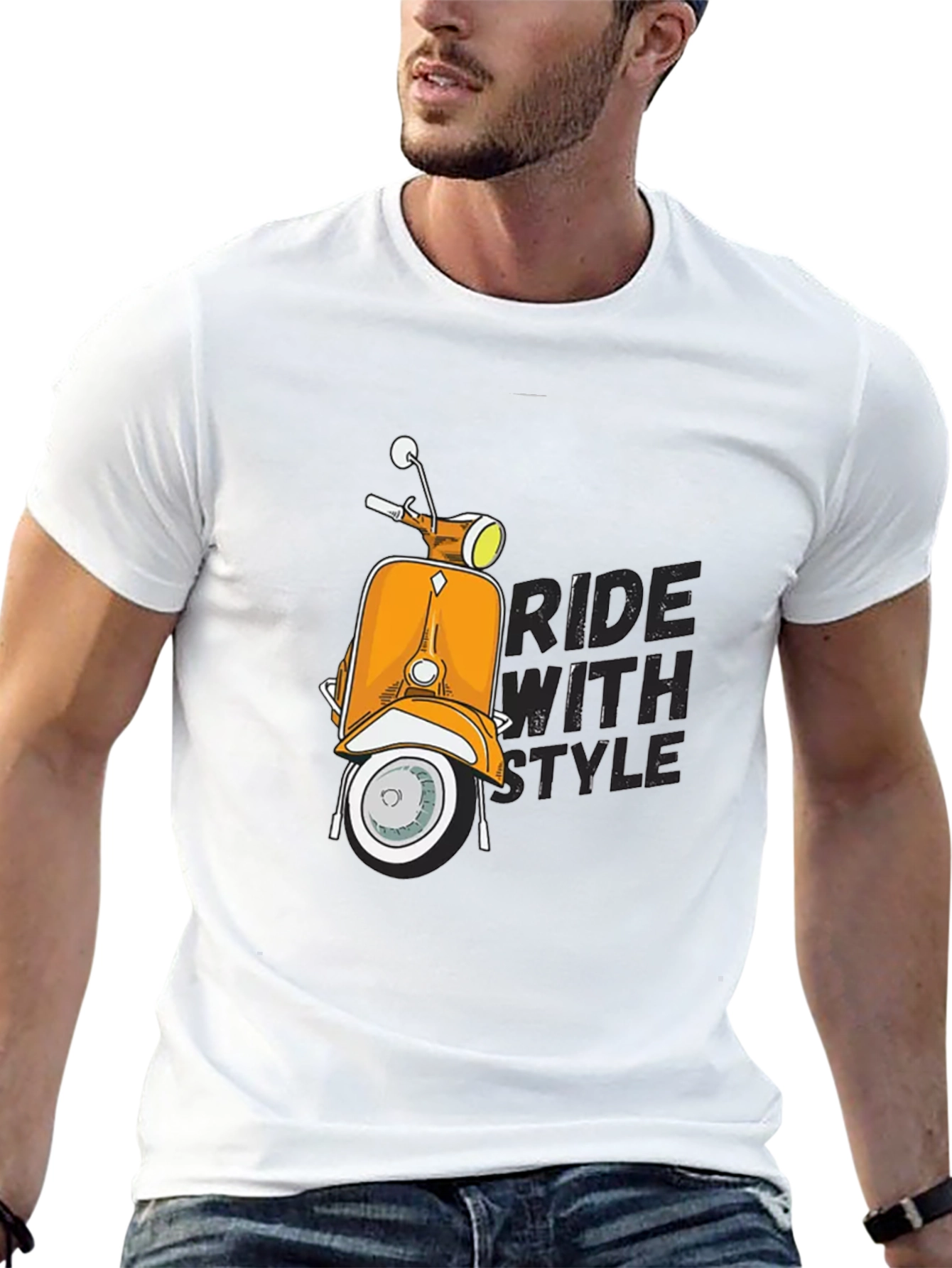 Ride With Style Scooter Graphic T-Shirt