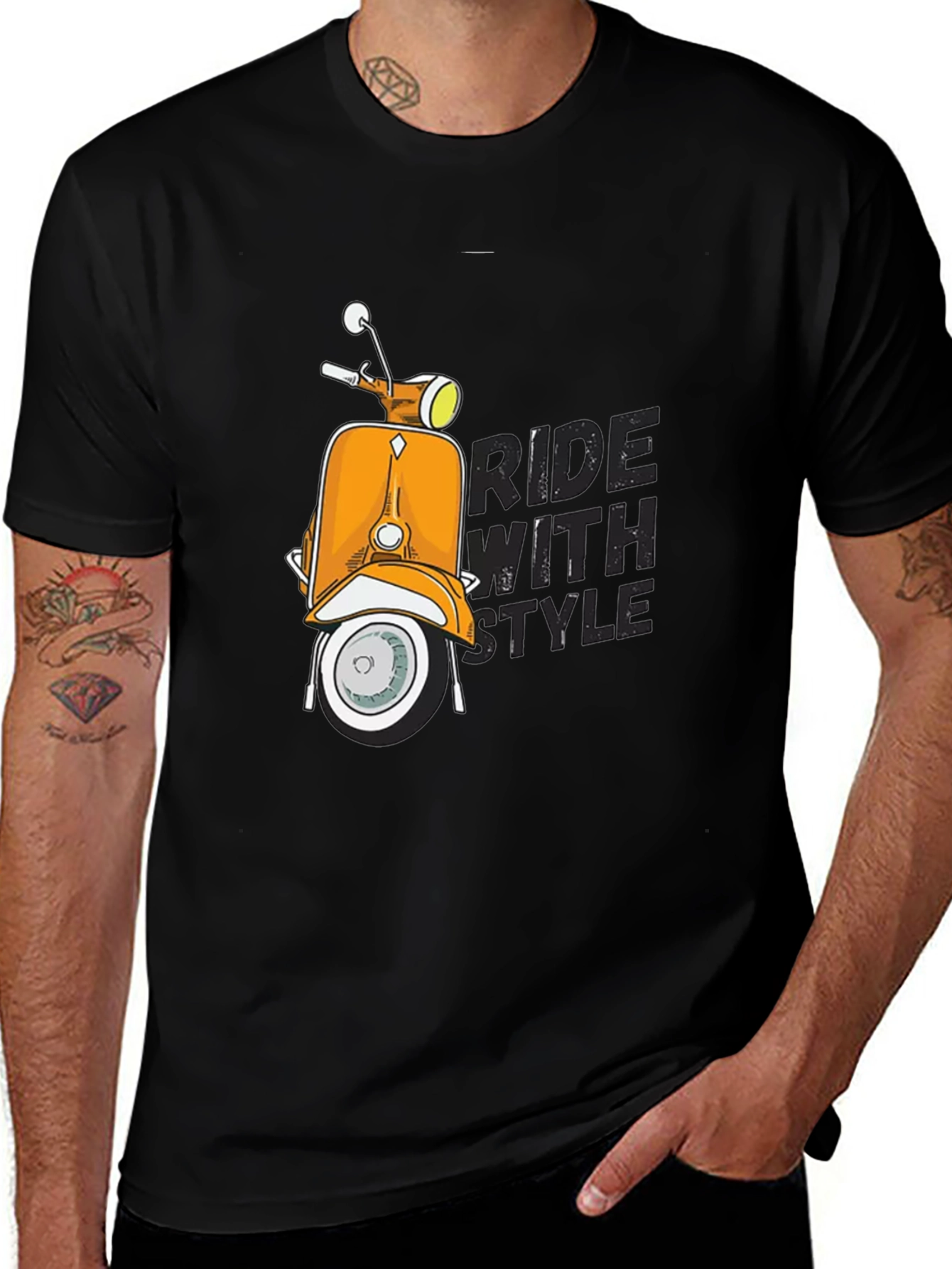 Ride With Style Scooter Graphic T-Shirt