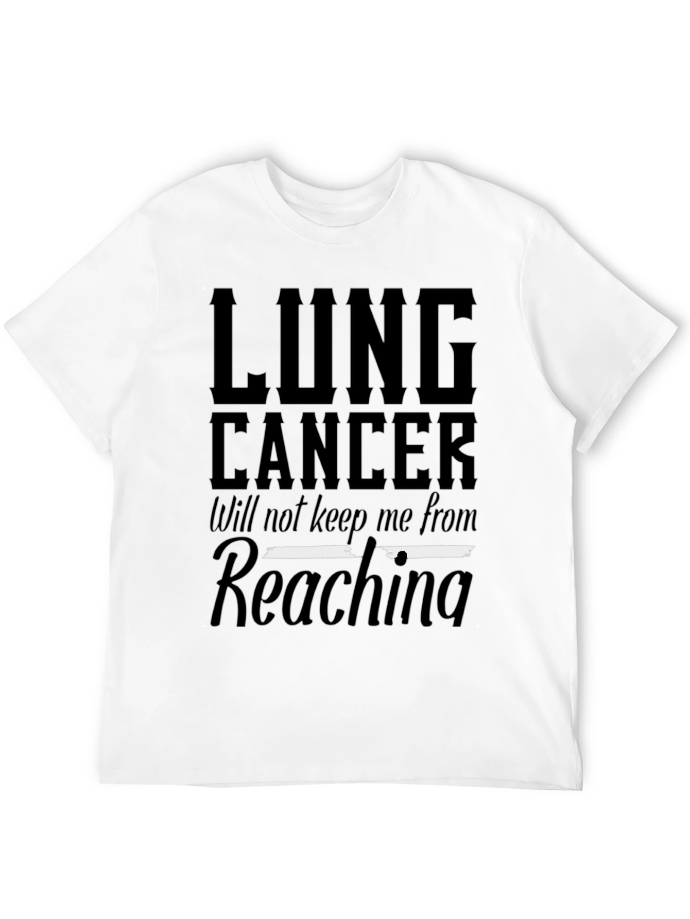 Lung Cancer Awareness T-Shirt - Reaching Goals
