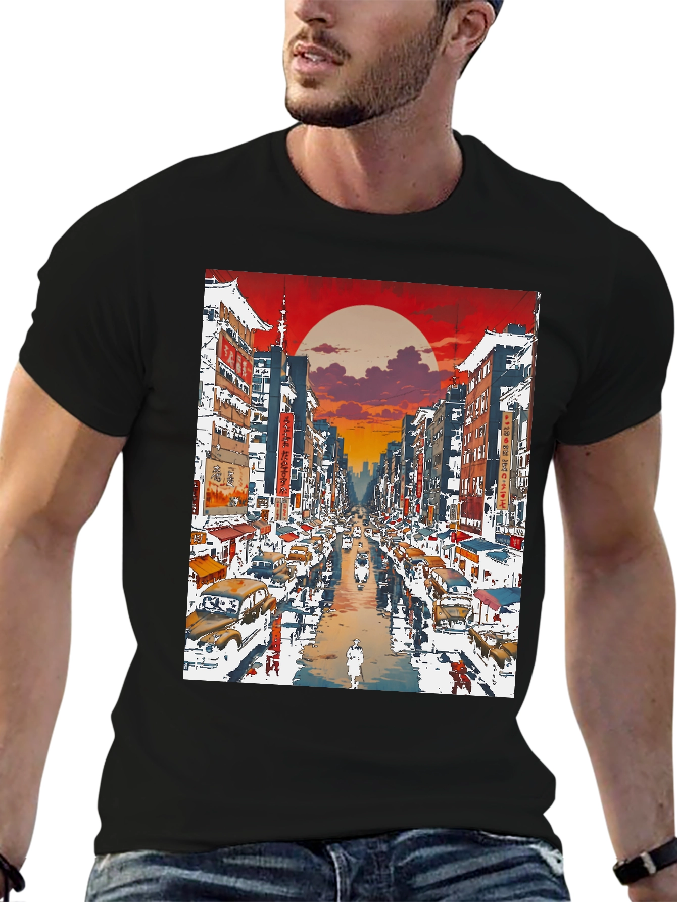 City Street T-Shirt Unique Graphic Tee