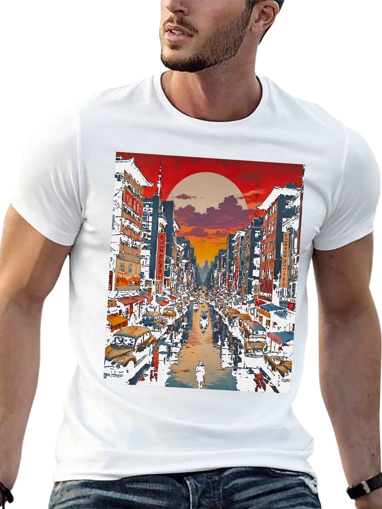 City Street T-Shirt Unique Graphic Tee