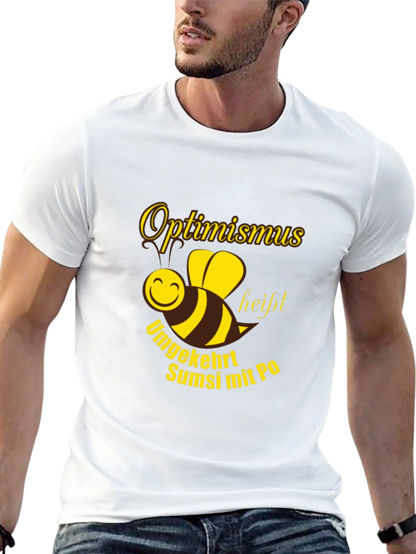 Optimismus Bee Graphic T-Shirt