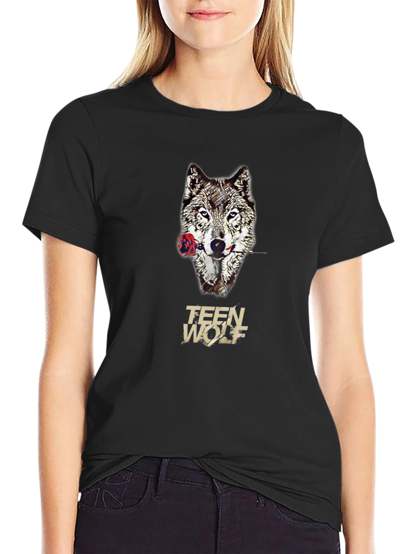 Teen Wolf T-Shirt - Wolf & Rose Graphic Tee