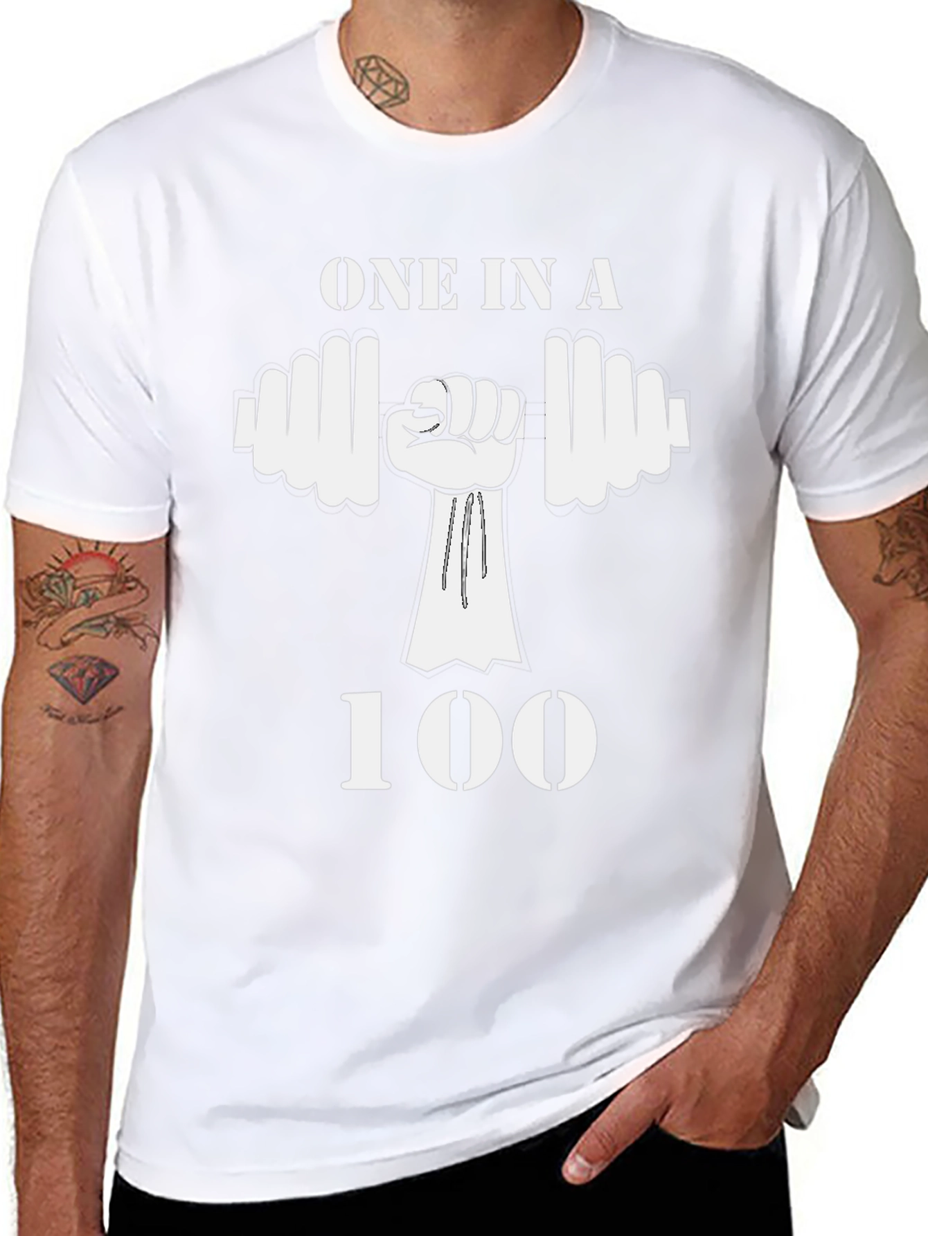 One in a 100 Graphic T-Shirt - Fitness Motivation