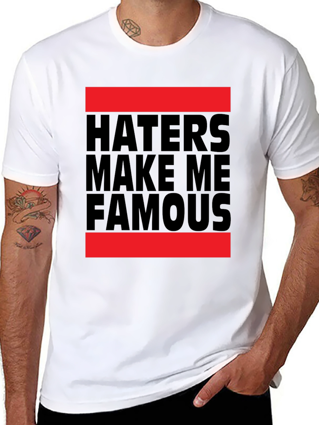 Haters Make Me Famous Black Graphic Tee