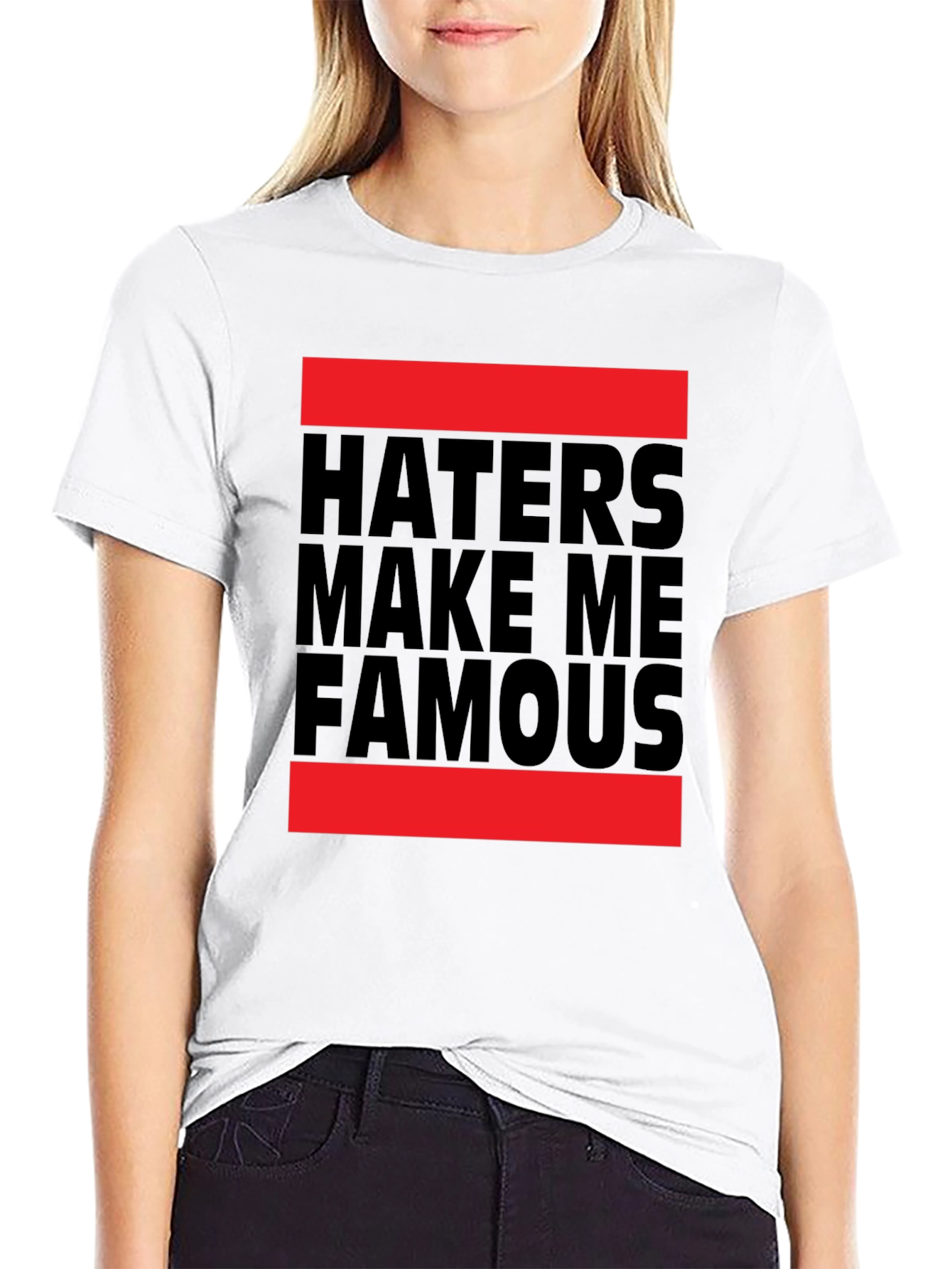 Haters Make Me Famous Black Graphic Tee