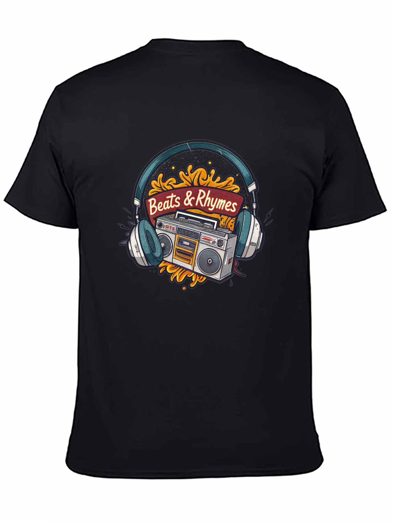 Beats & Rhymes Retro Music T-Shirt