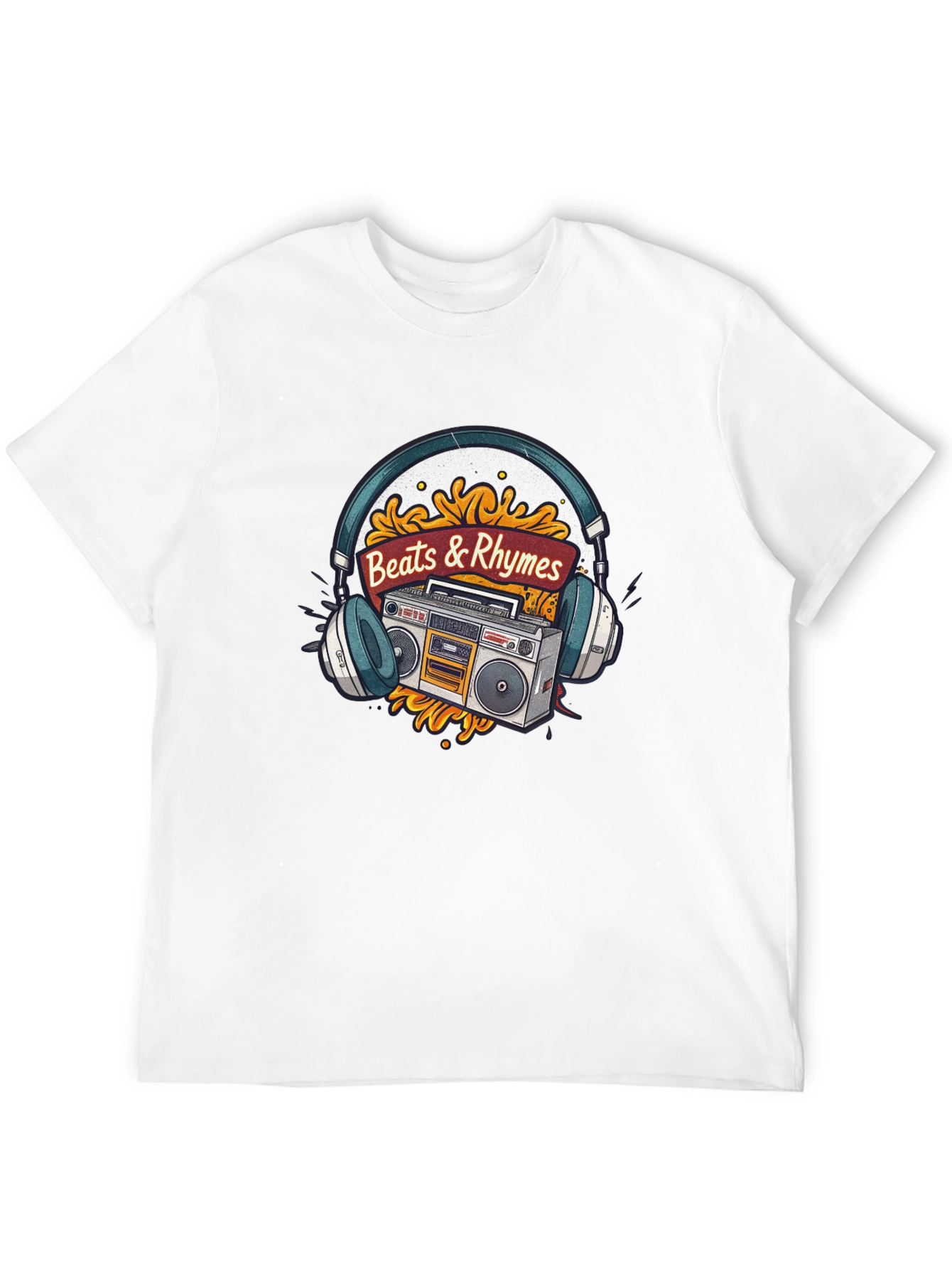 Beats & Rhymes Retro Music T-Shirt