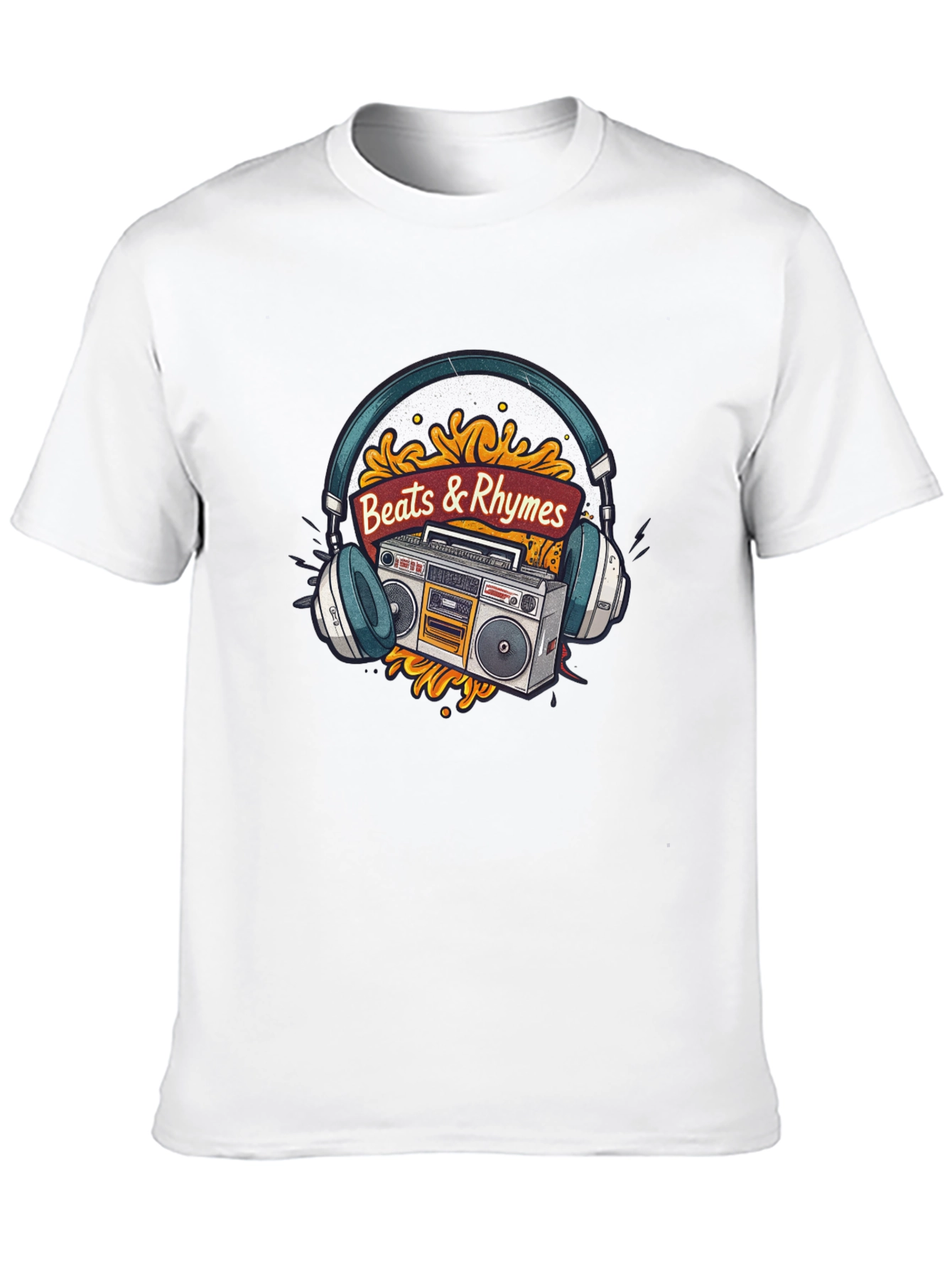 Beats & Rhymes Retro Music T-Shirt