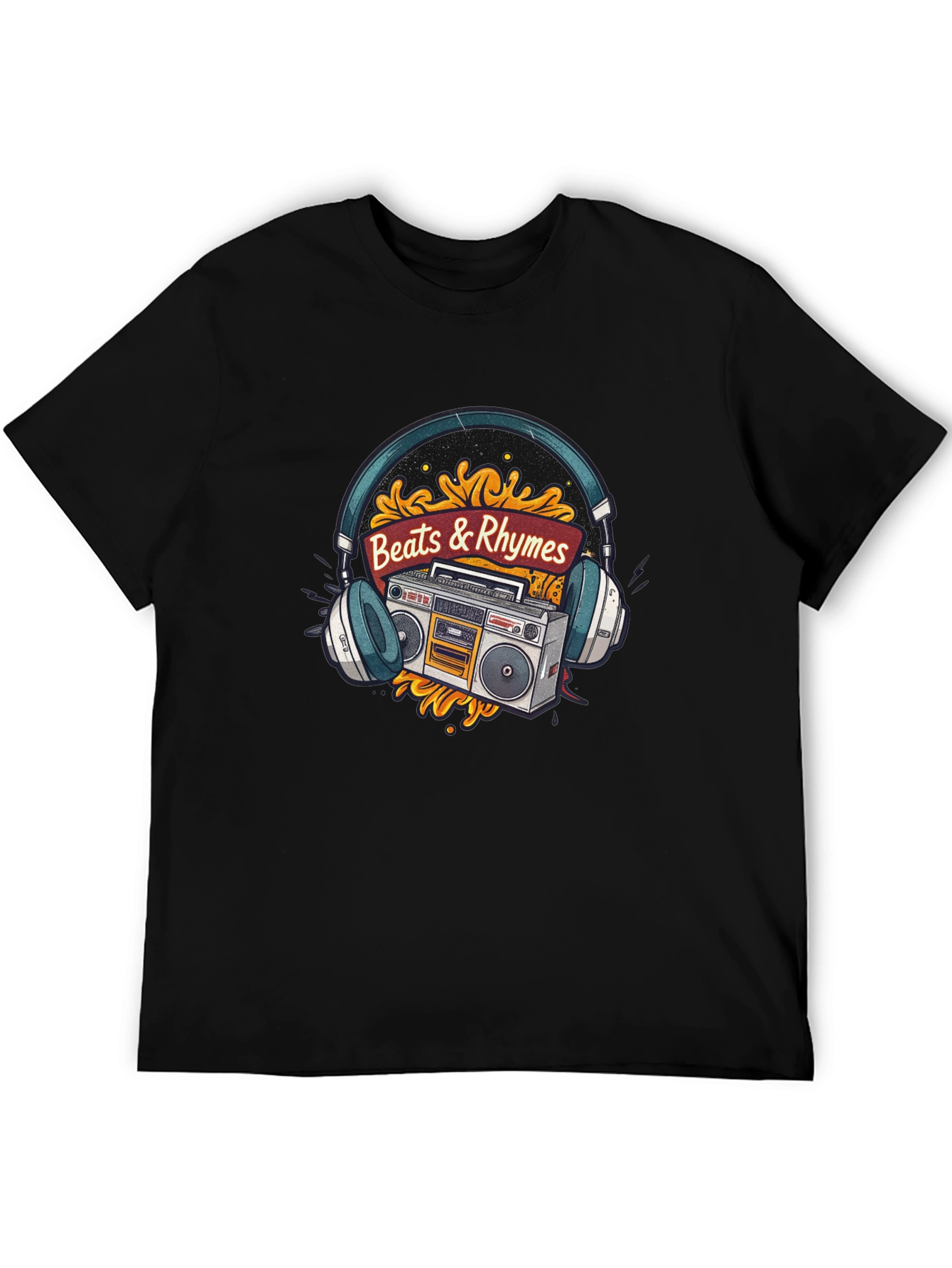 Beats & Rhymes Retro Music T-Shirt