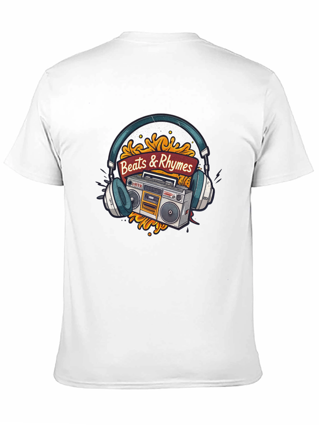 Beats & Rhymes Retro Music T-Shirt