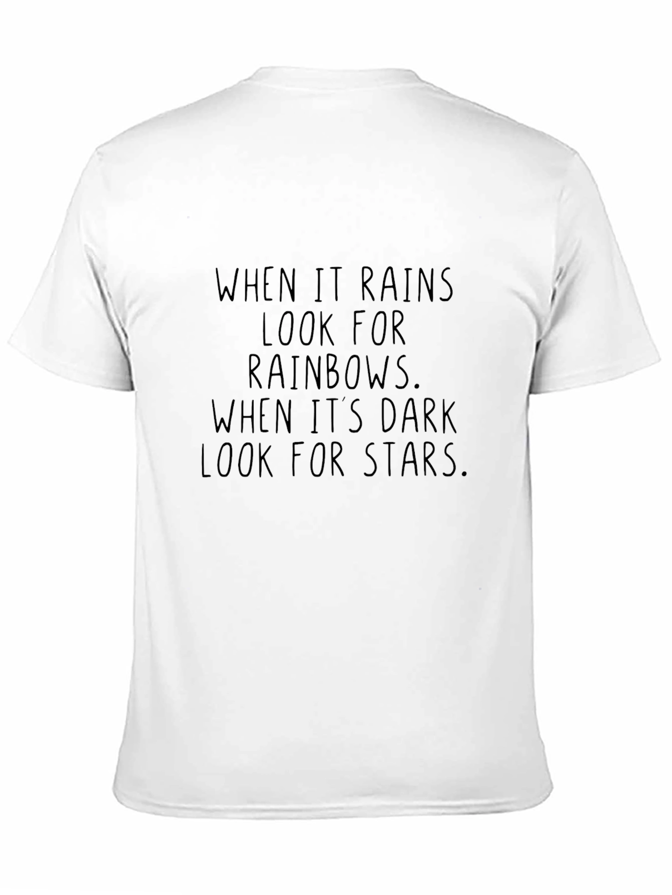 Inspirational Quote Black Crewneck T-Shirt