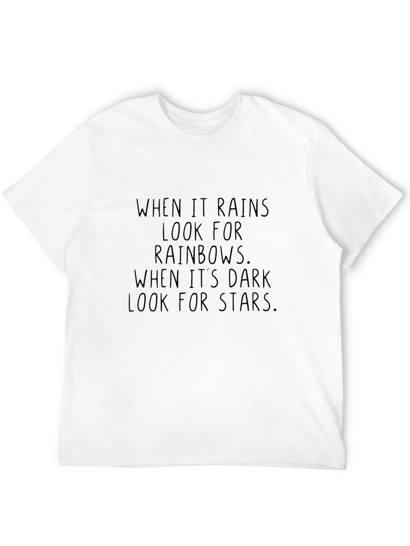 Inspirational Quote Black Crewneck T-Shirt