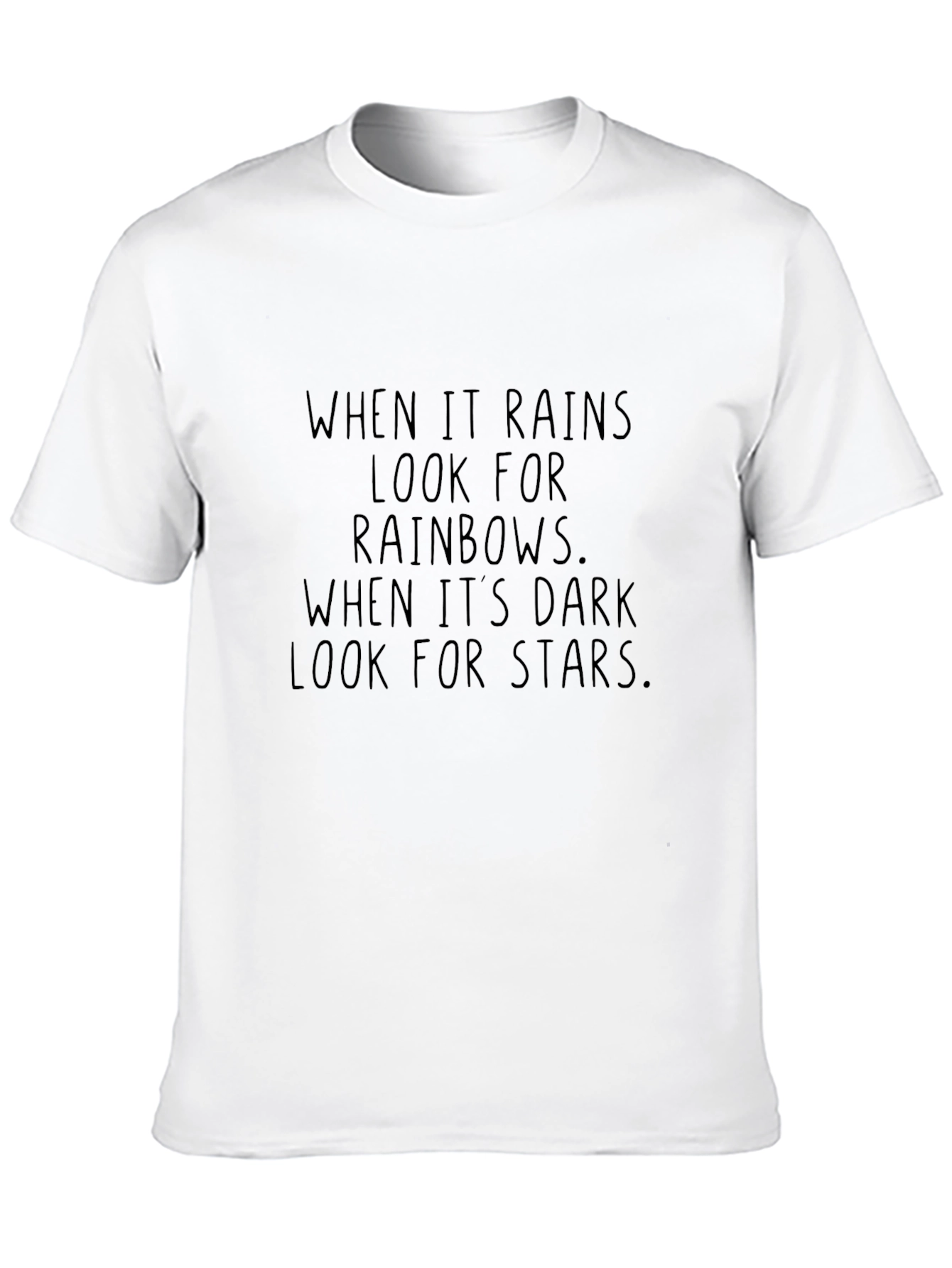 Inspirational Quote Black Crewneck T-Shirt