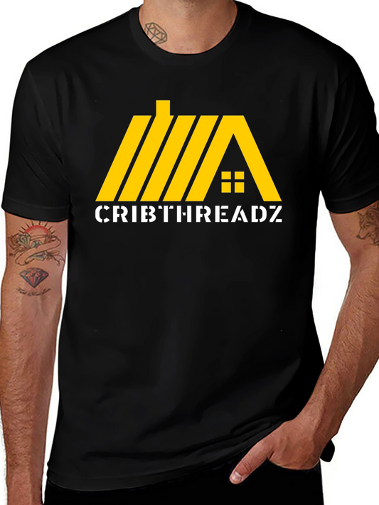CribThreadz Black Graphic T-Shirt