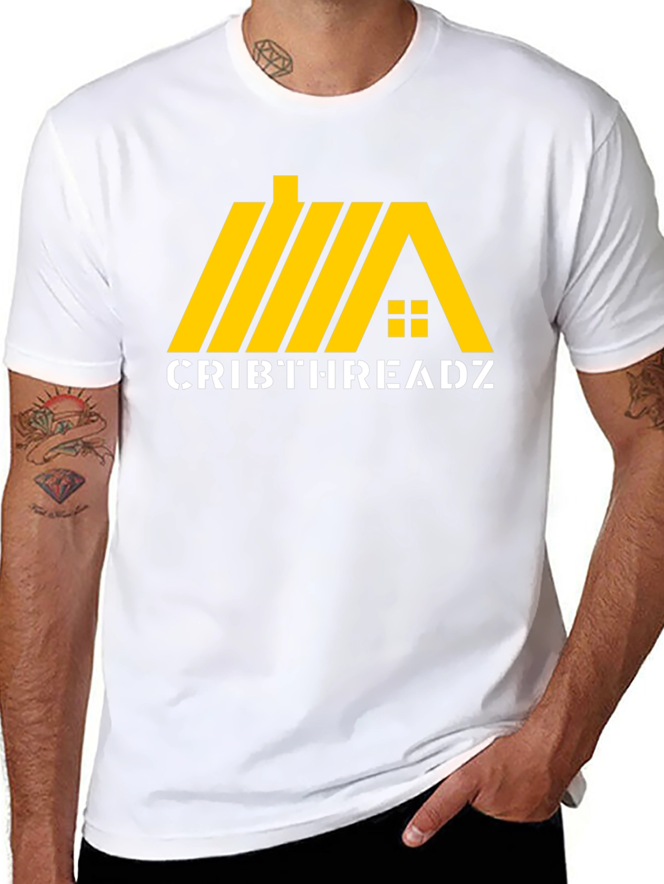 CribThreadz Black Graphic T-Shirt