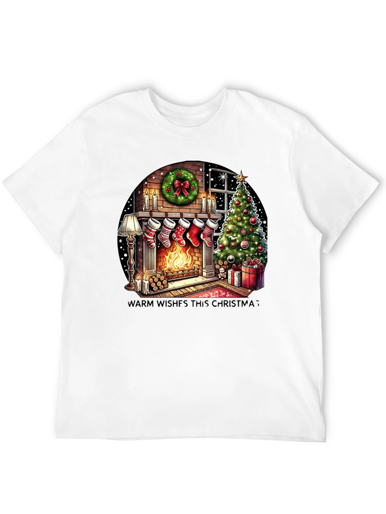 Christmas Fireplace T-Shirt