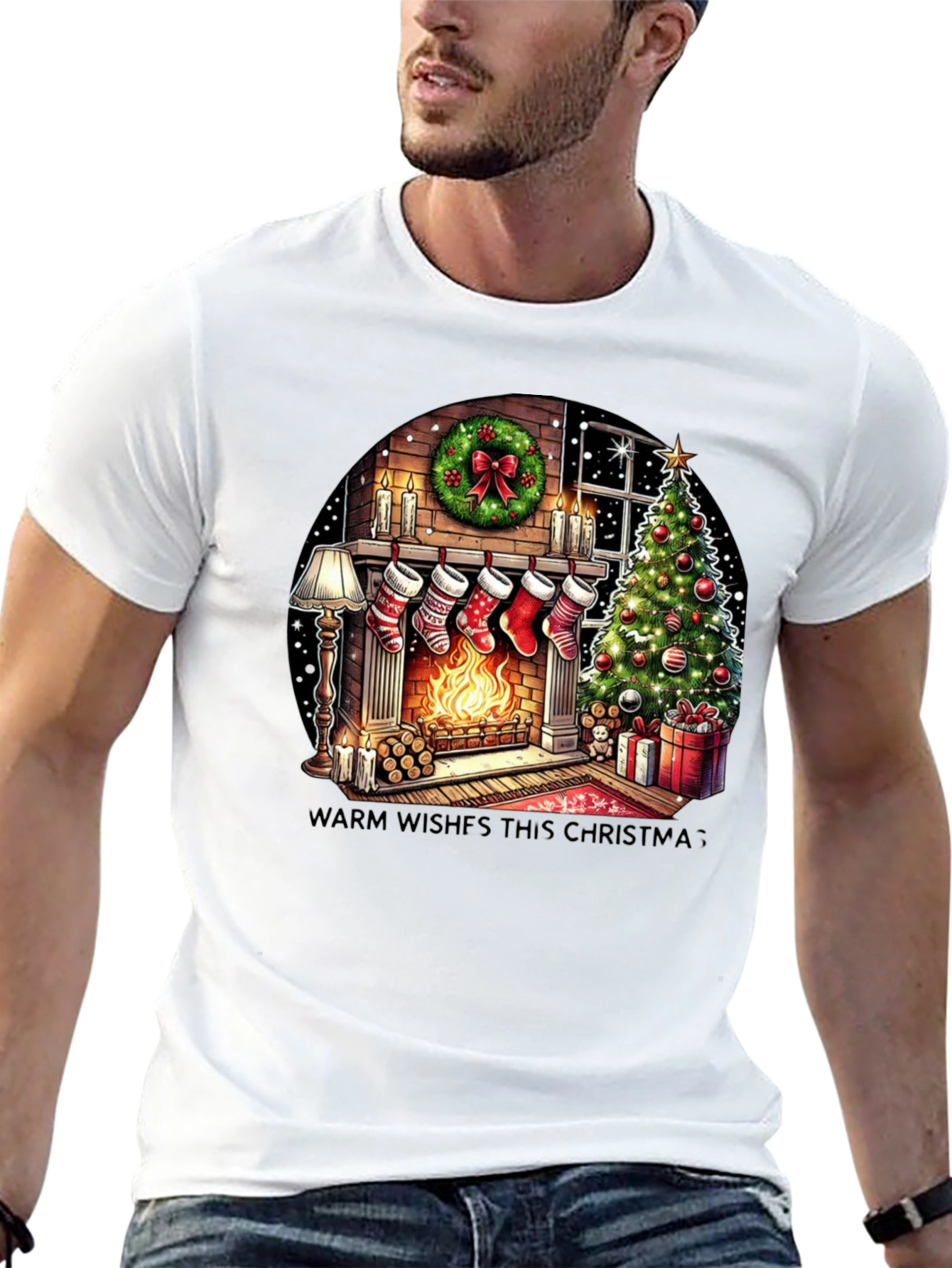 Christmas Fireplace T-Shirt