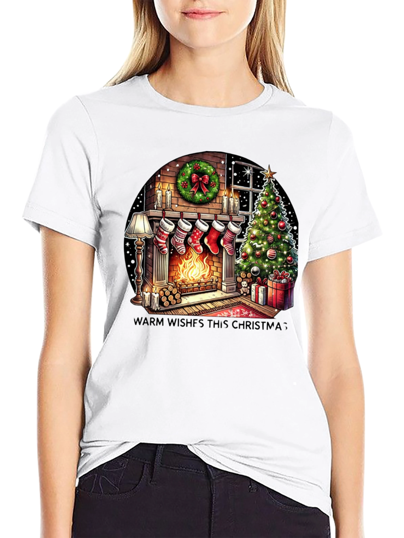 Christmas Fireplace T-Shirt
