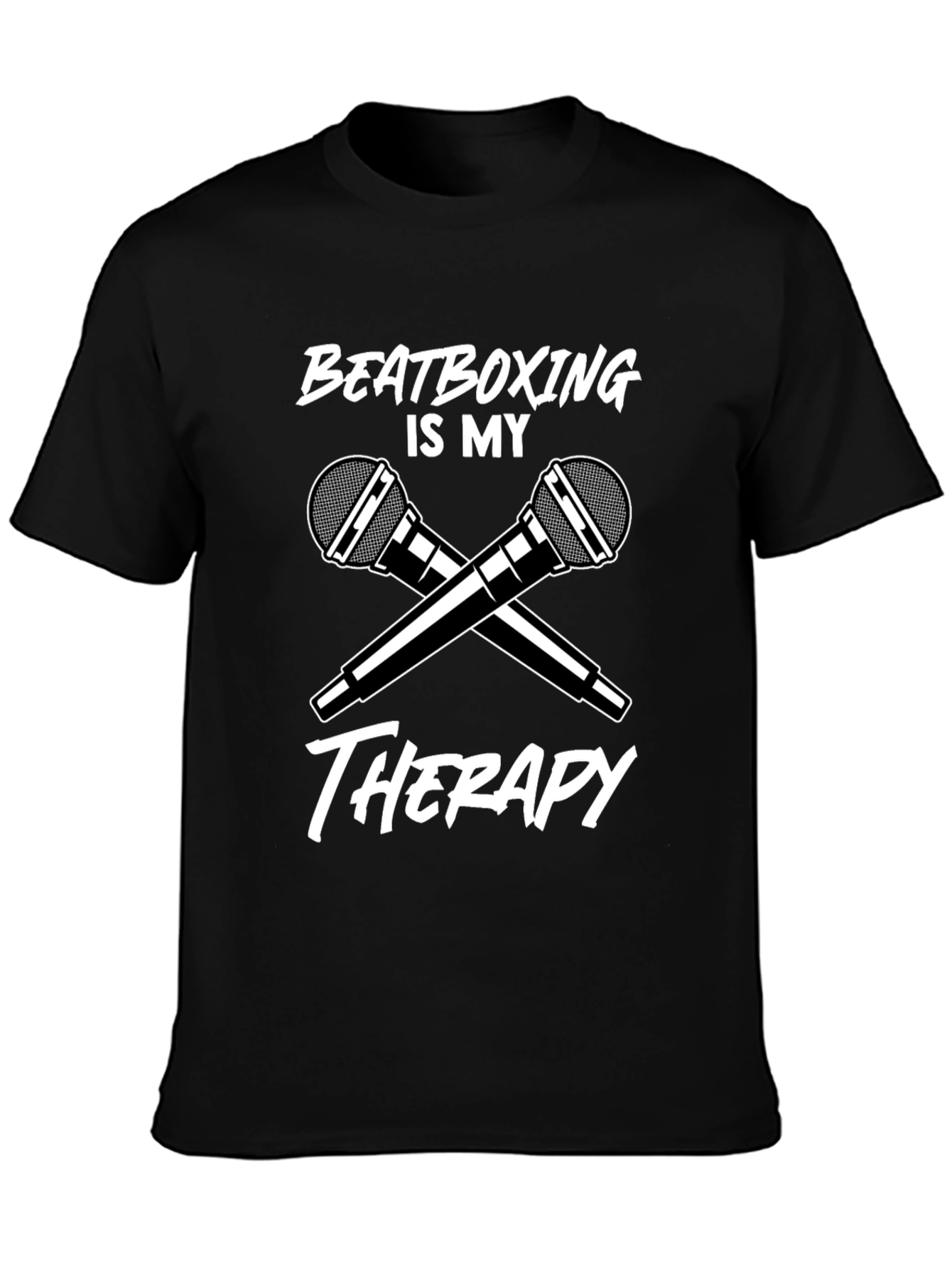 Beatboxing Therapy T-Shirt Microphone Graphic Music Tee