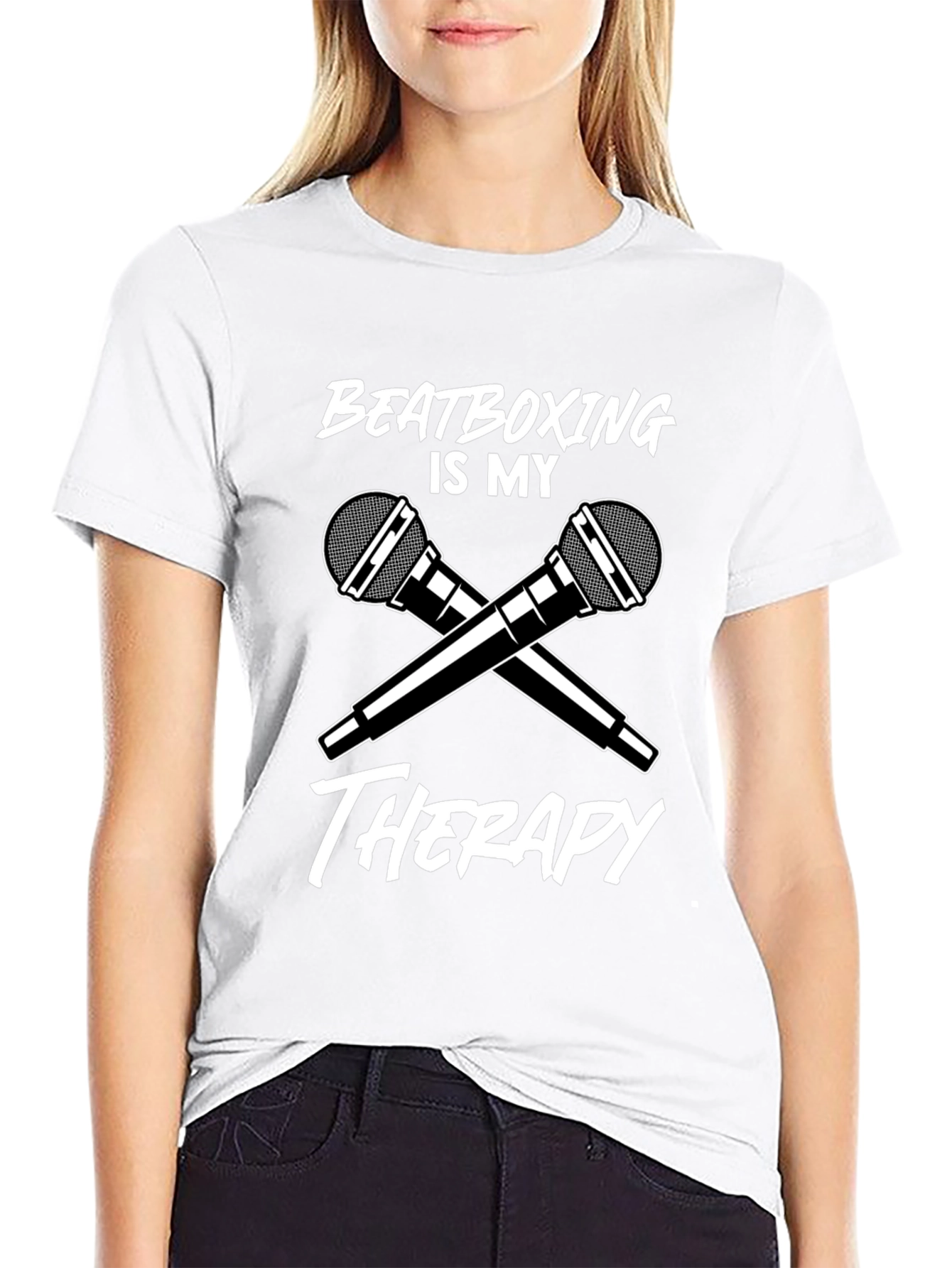 Beatboxing Therapy T-Shirt Microphone Graphic Music Tee