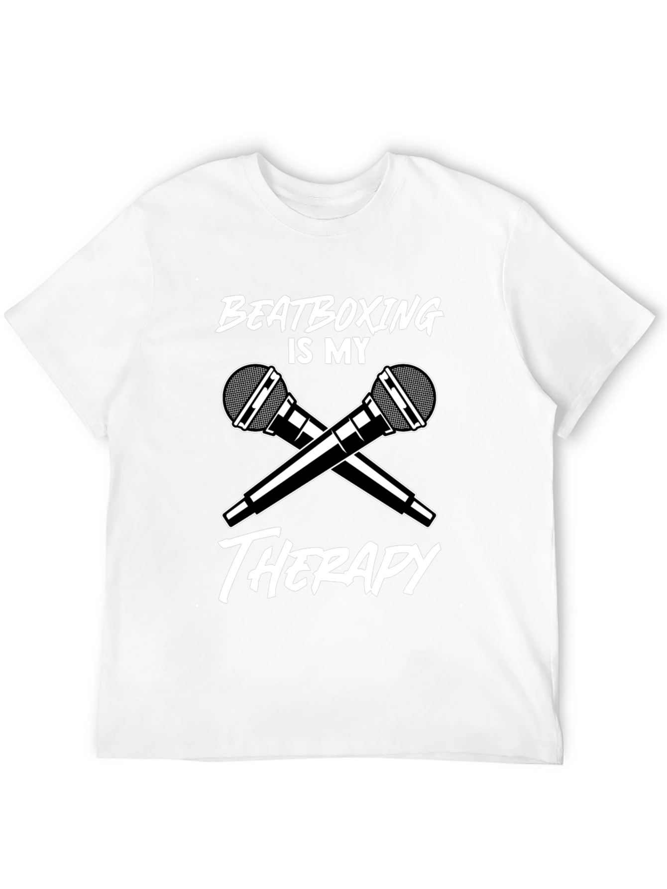 Beatboxing Therapy T-Shirt Microphone Graphic Music Tee