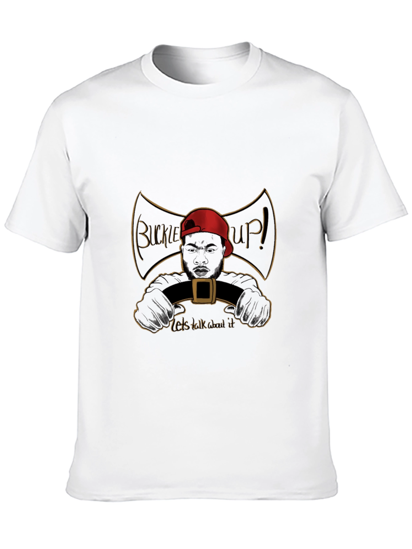 Buckle Up Graphic Tee - Talk About It