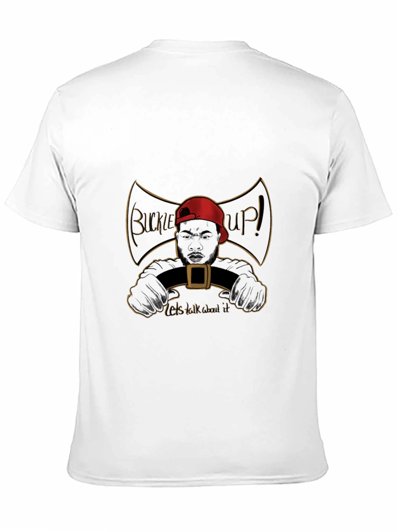 Buckle Up Graphic Tee - Talk About It