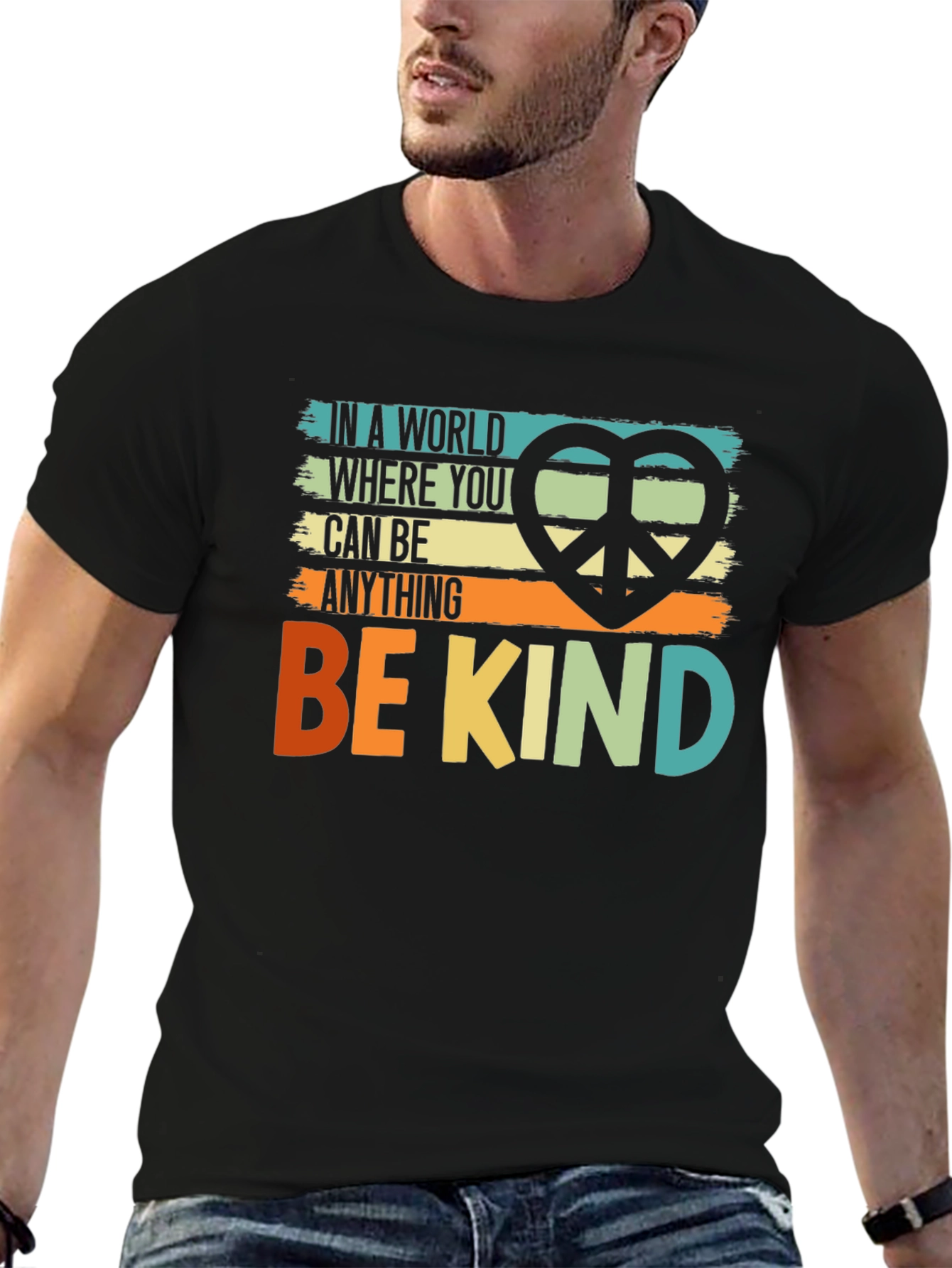 Be Kind T-Shirt: Peace Sign Graphic Tee