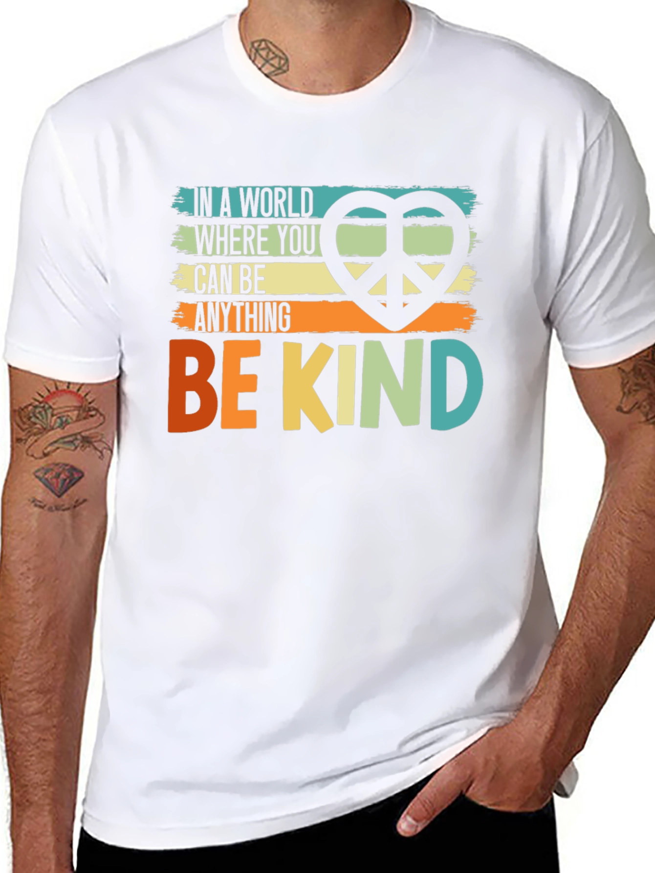 Be Kind T-Shirt: Peace Sign Graphic Tee