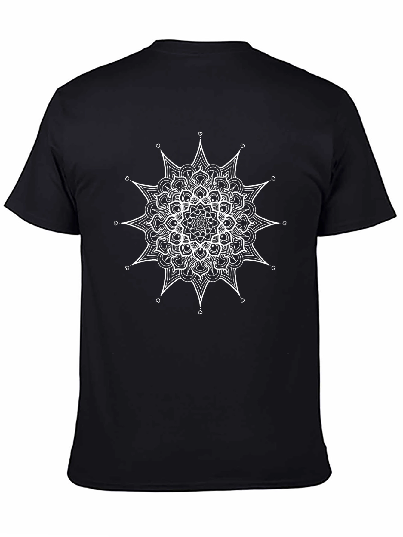 Mandala Graphic Tee - Mens Black T-Shirt
