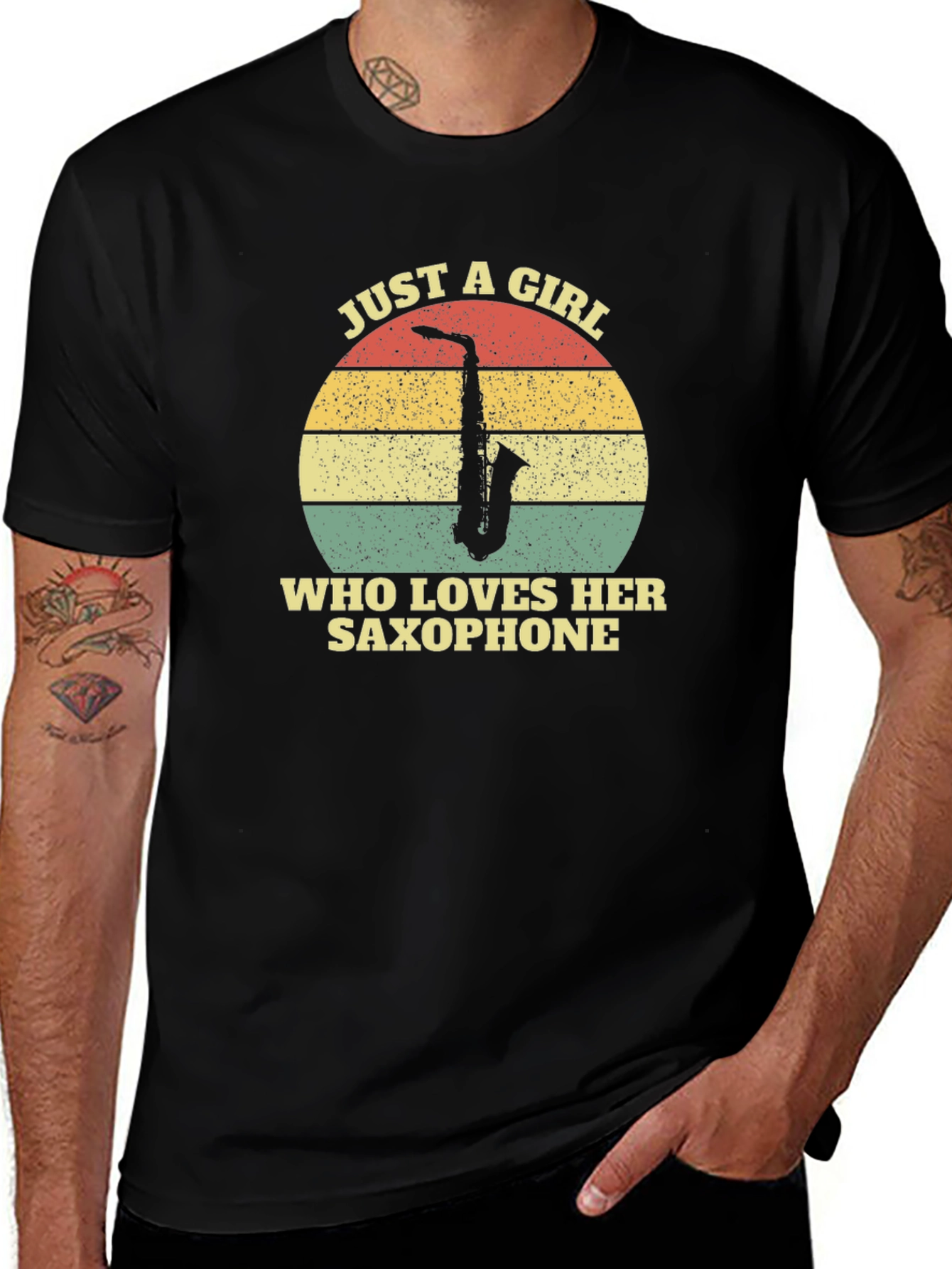 Just A Girl Who Loves Her Saxophone T-Shirt