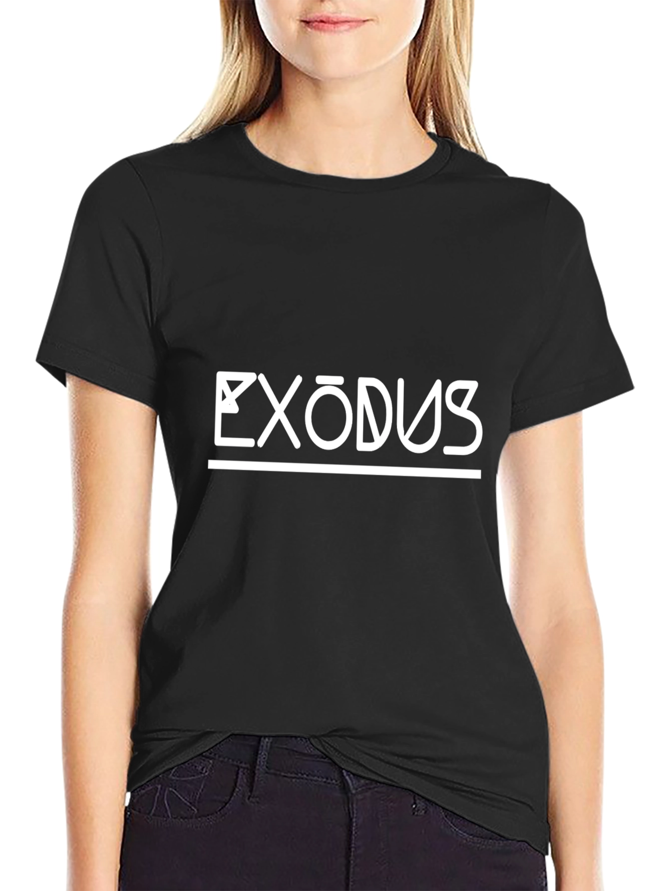 Exodus Graphic Print Black T-Shirt