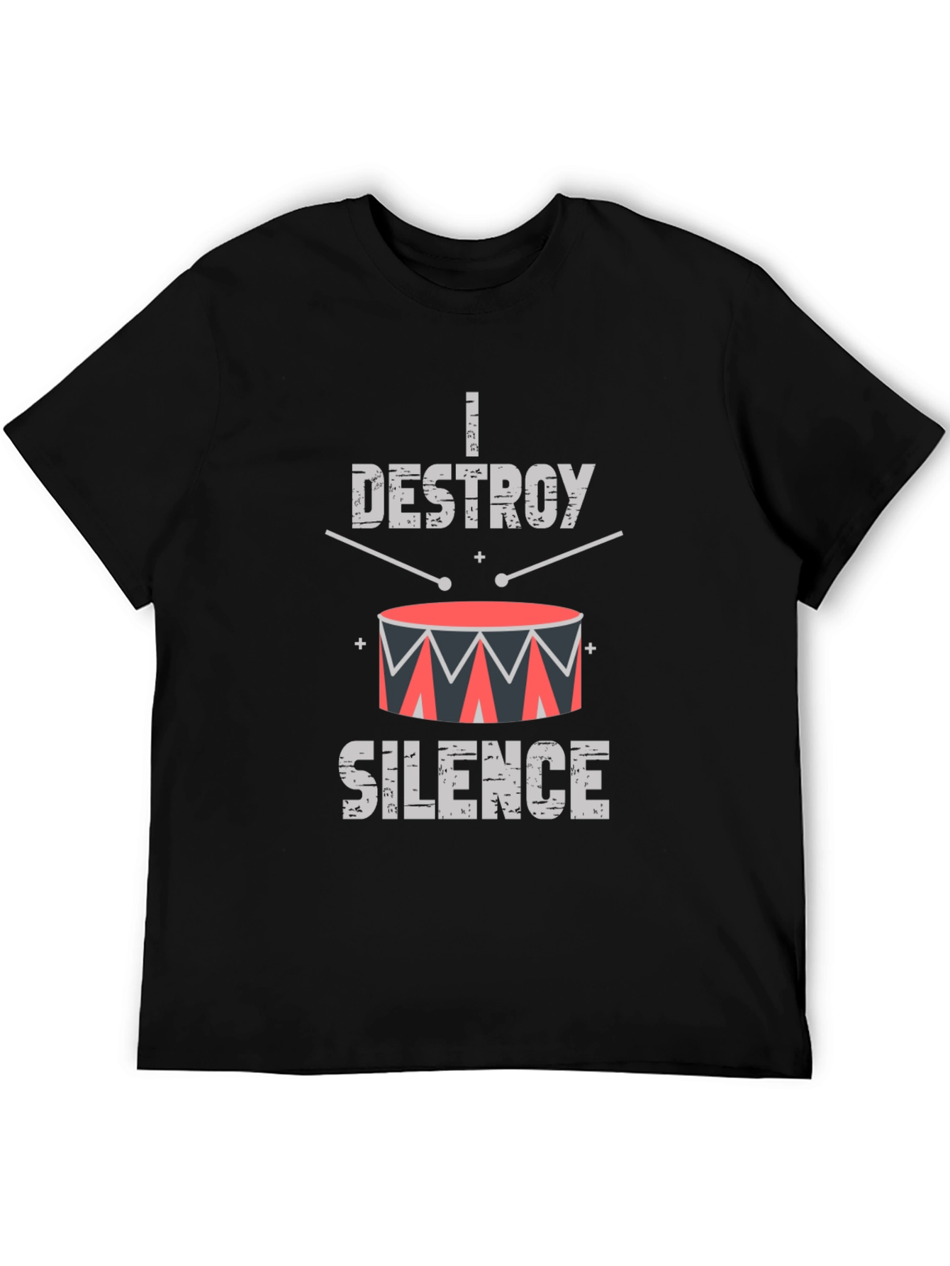I Destroy Silence Drummer T-Shirt