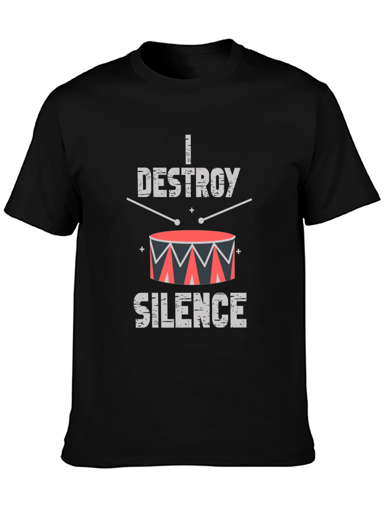 I Destroy Silence Drummer T-Shirt