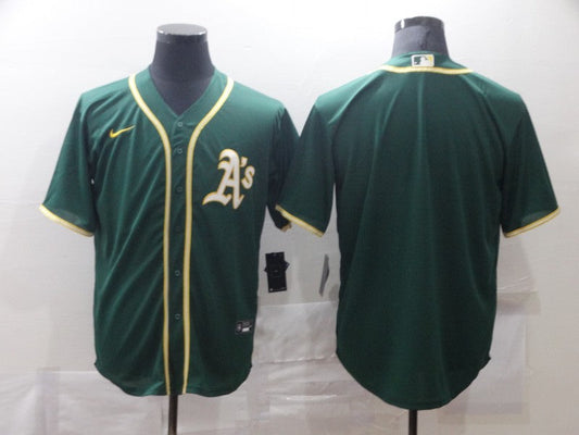Men's Oakland Athletics Kelly Green Replica Blank Jerseys