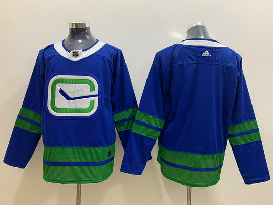 Men's Vancouver Canucks Blue Alternate Primegreen Authentic Blank Jerseys