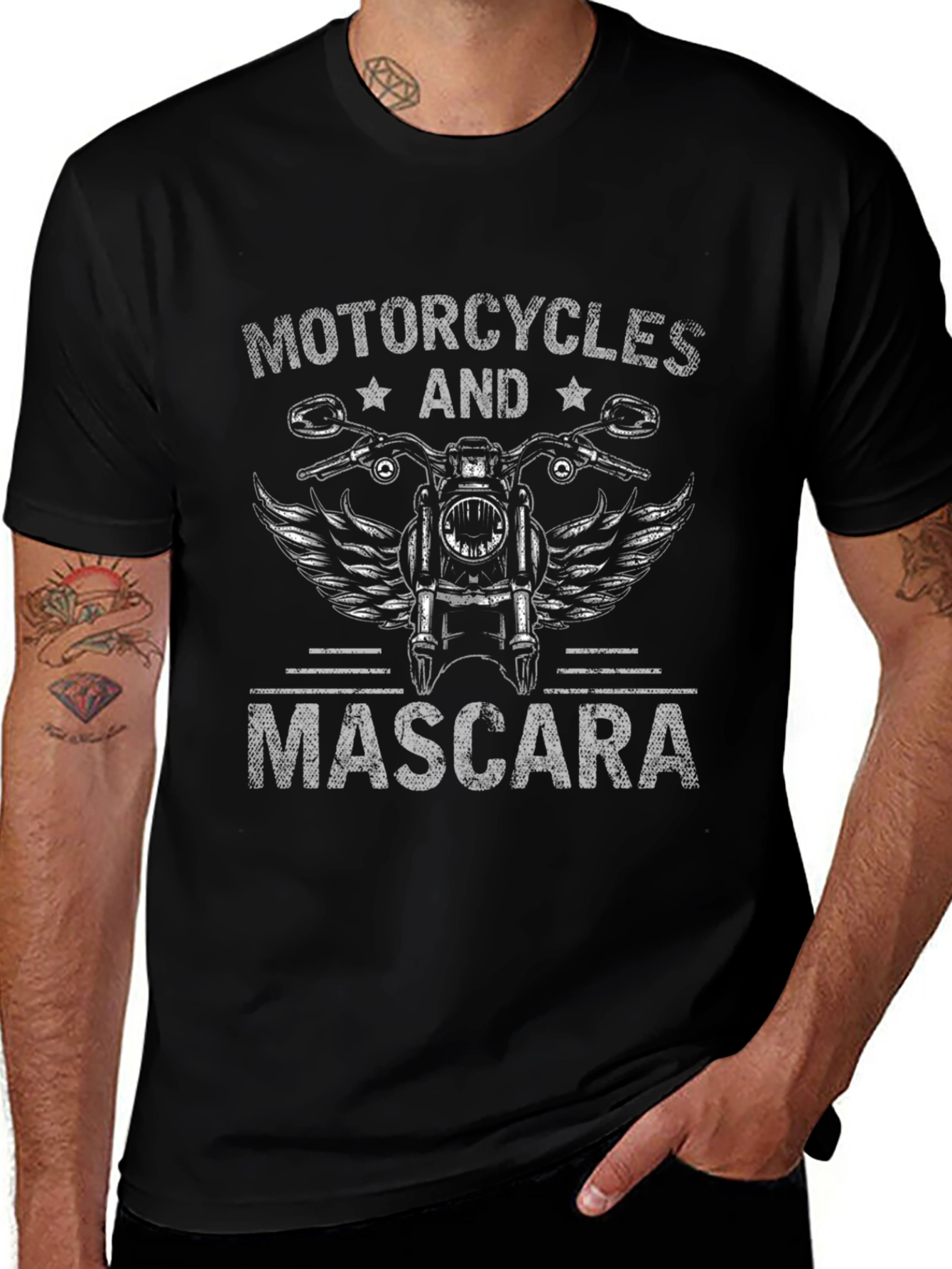 Motorcycles & Mascara Graphic Tee