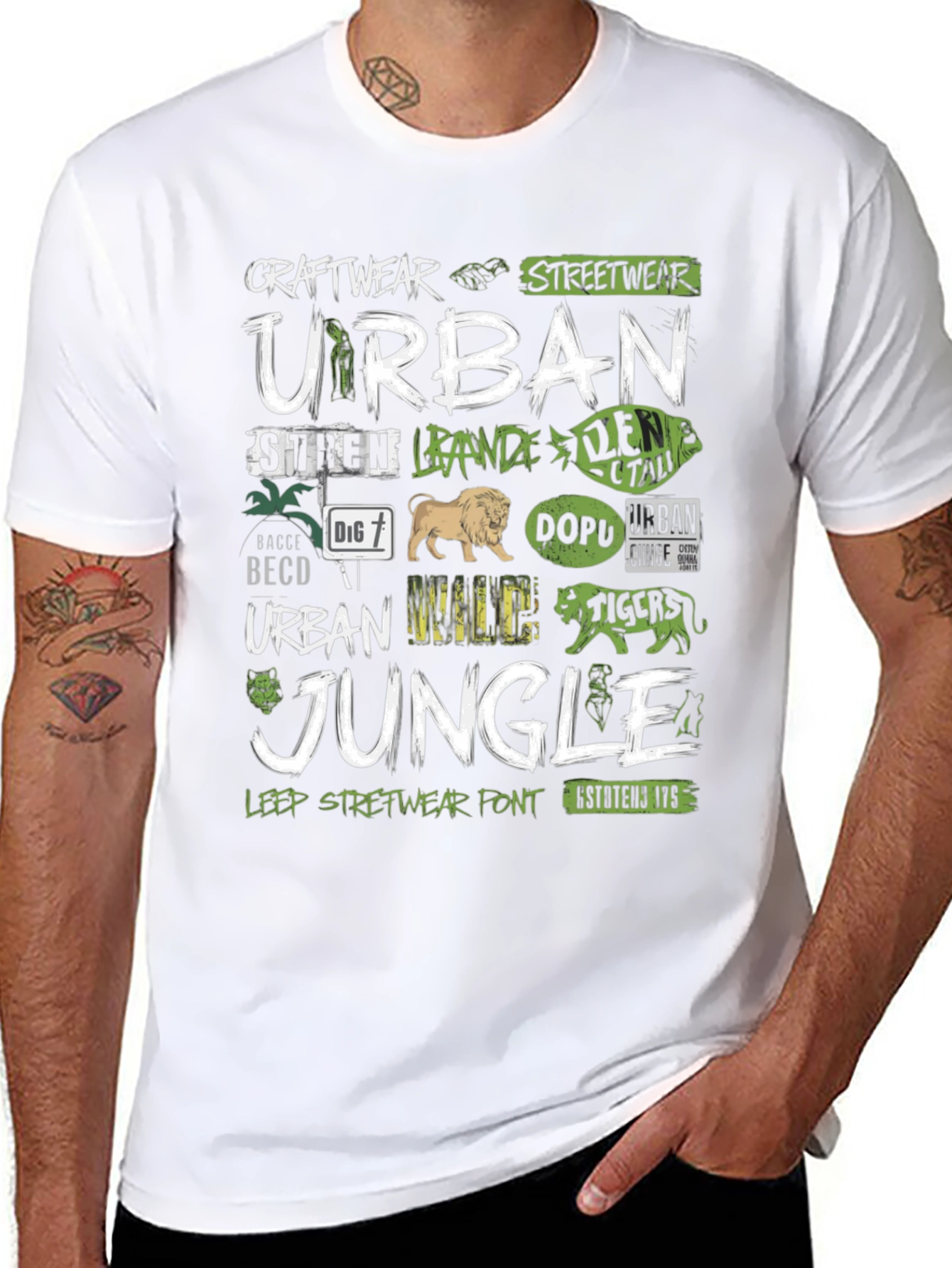 Urban Jungle Graphic Tee - Streetwear Style