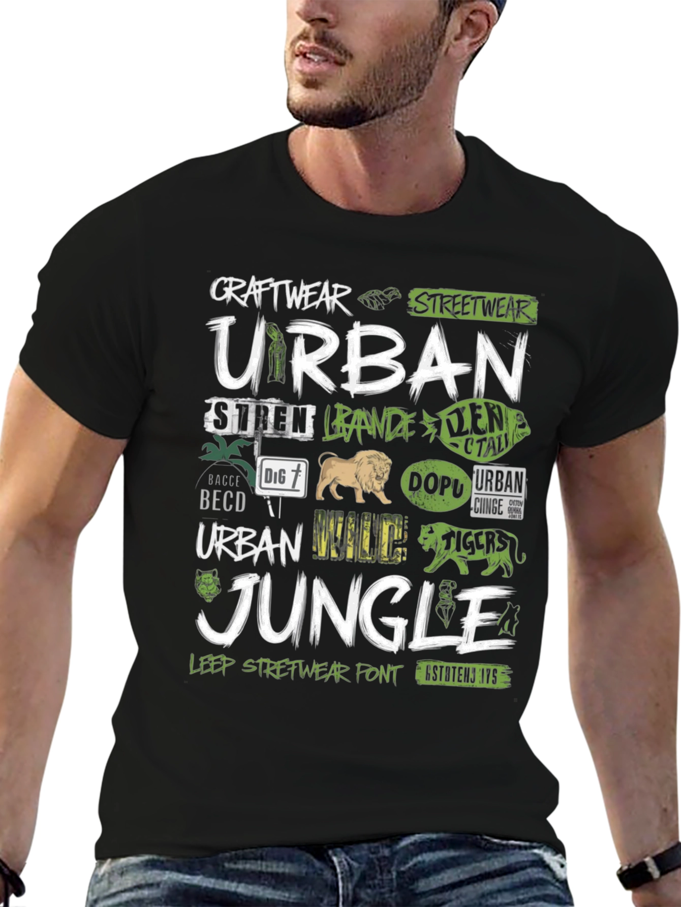Urban Jungle Graphic Tee - Streetwear Style