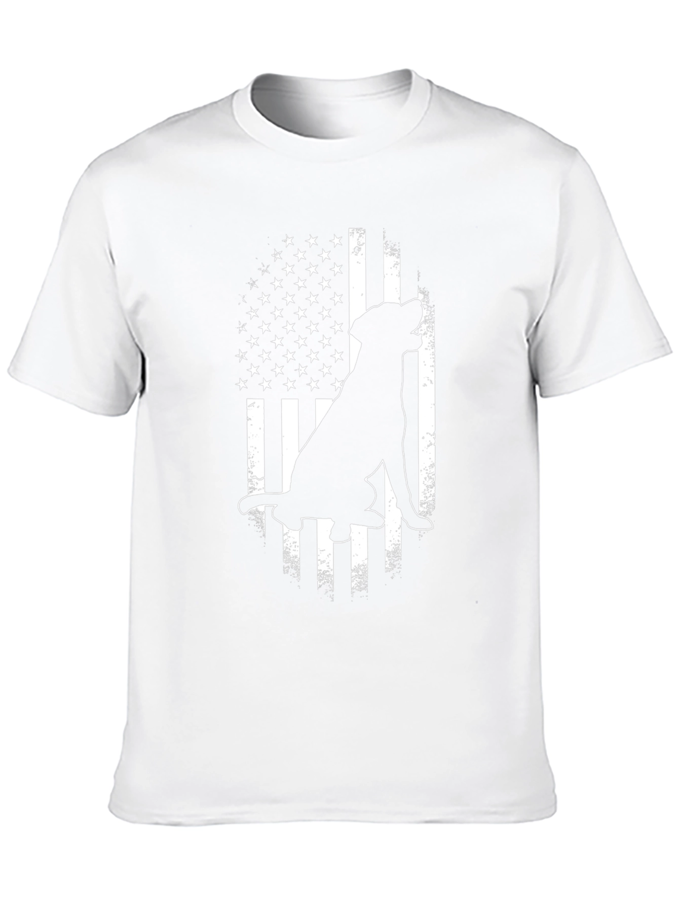 Dog American Flag Graphic Tee