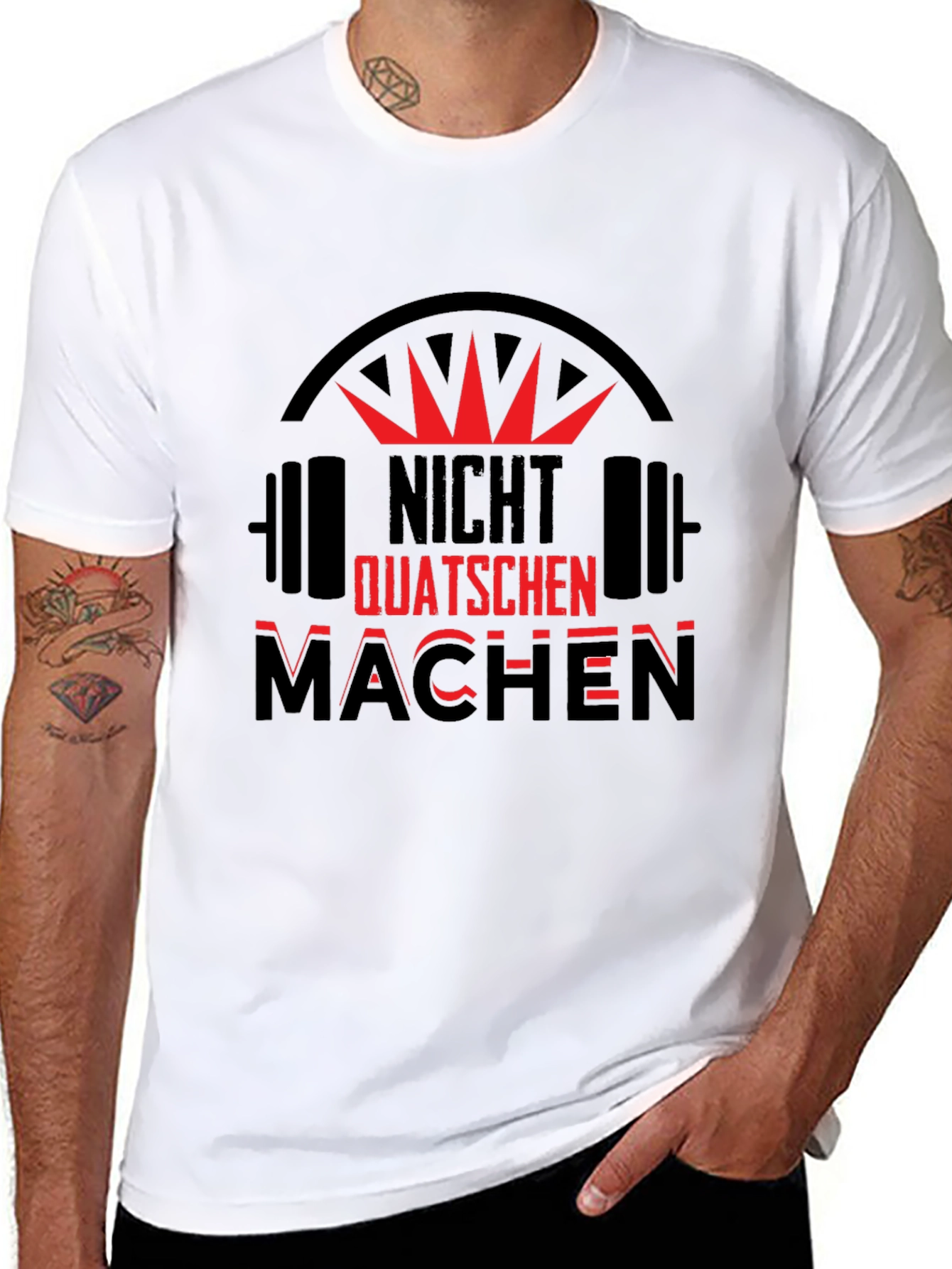 NIGHT QUATSCHEN MACHEN Gym T-Shirt