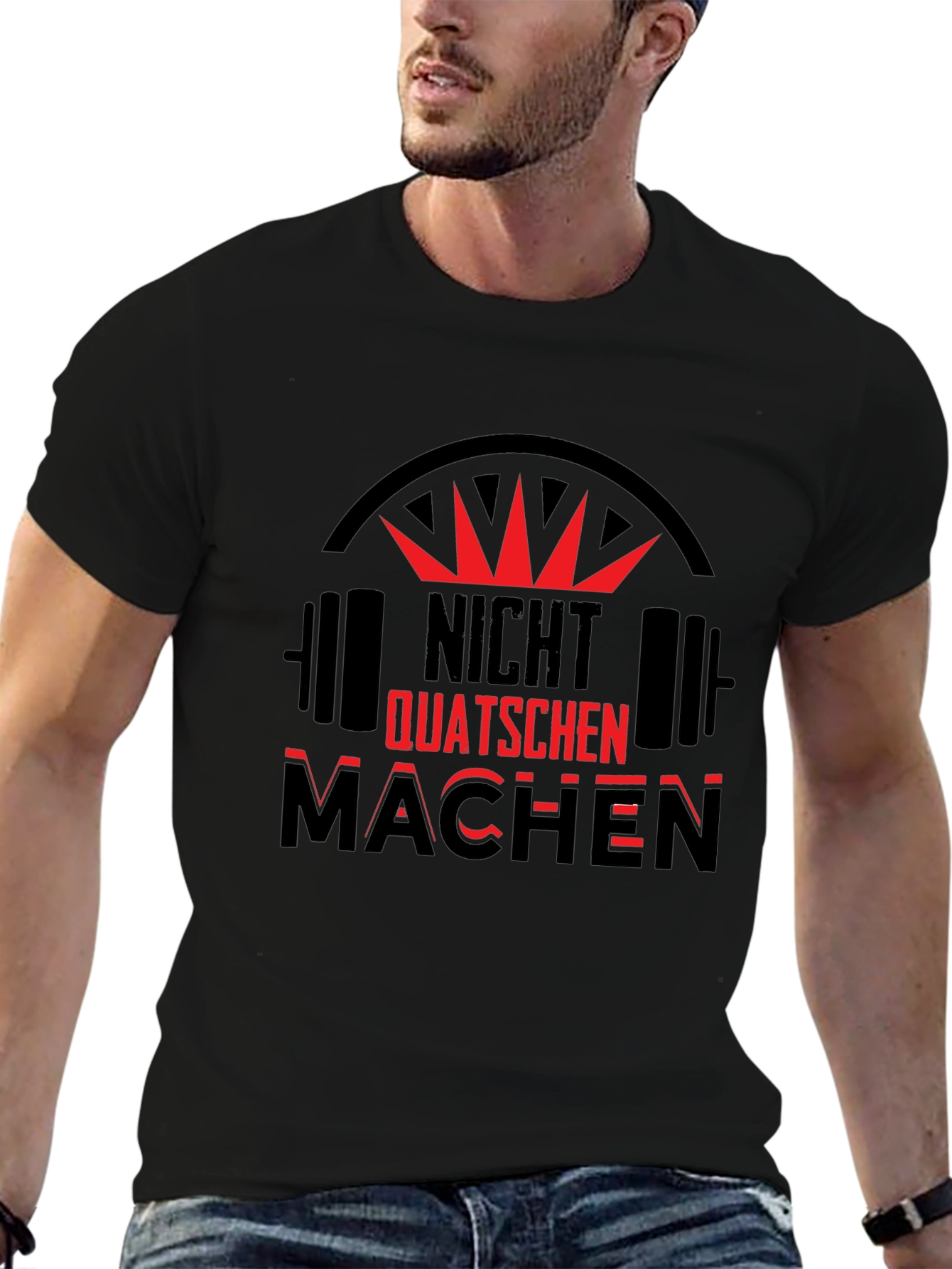 NIGHT QUATSCHEN MACHEN Gym T-Shirt