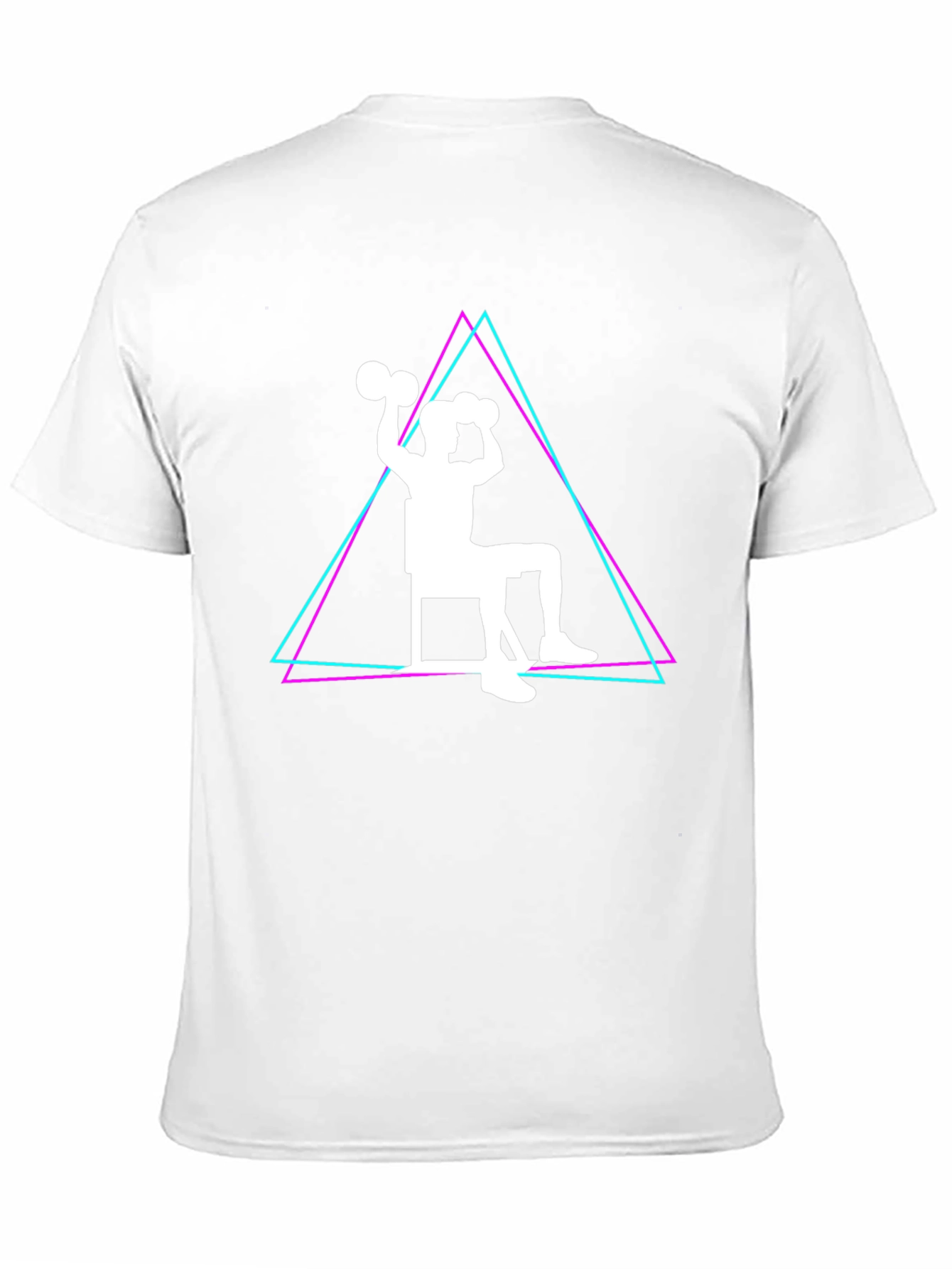 Workout Graphic T-Shirt - Seated Dumbbell Press Design