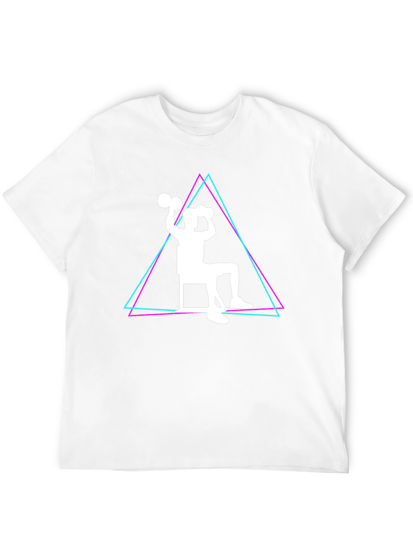 Workout Graphic T-Shirt - Seated Dumbbell Press Design